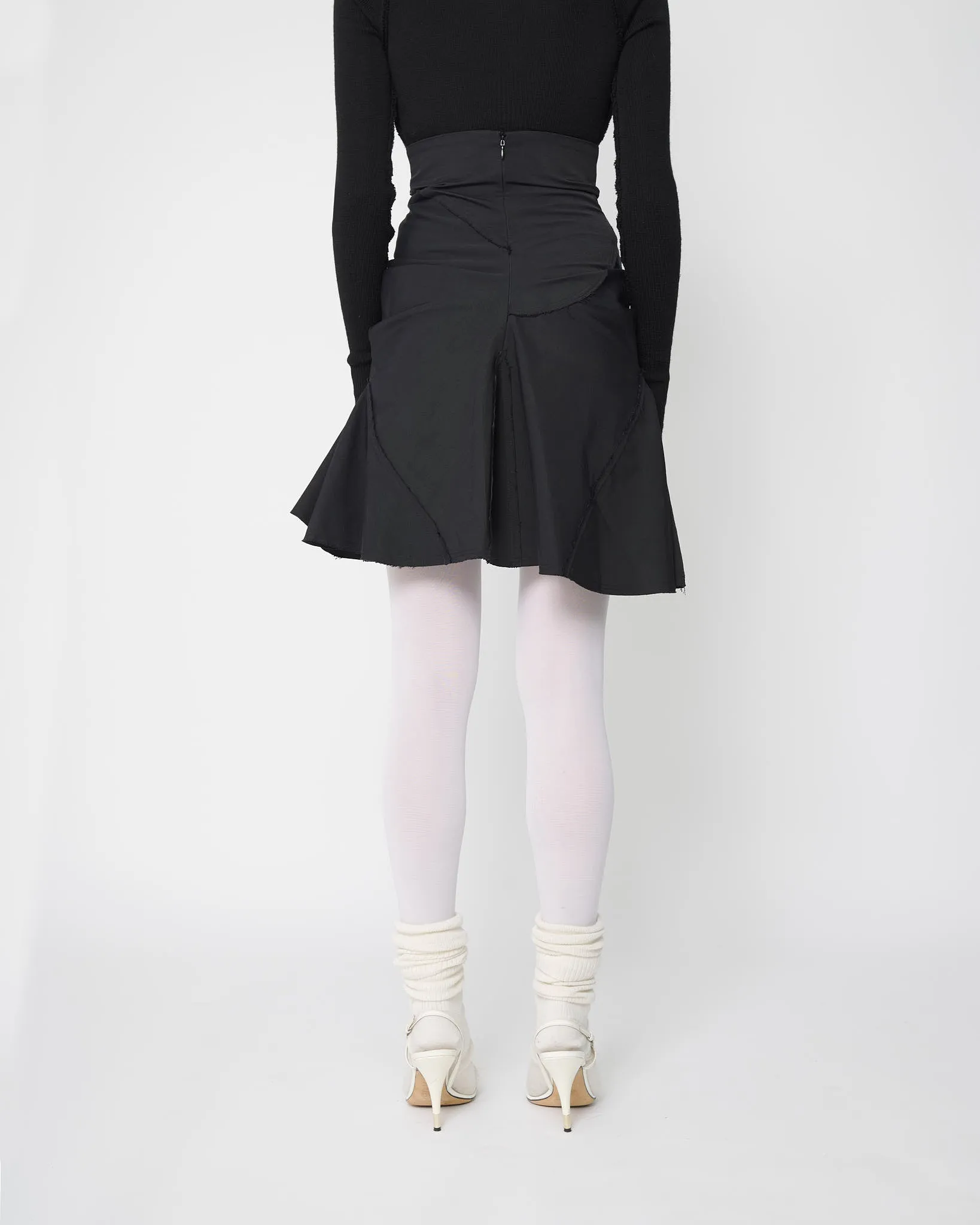 Black Mini Flame Skirt - Canvas sold by Talia Byre product image thumbnail 3