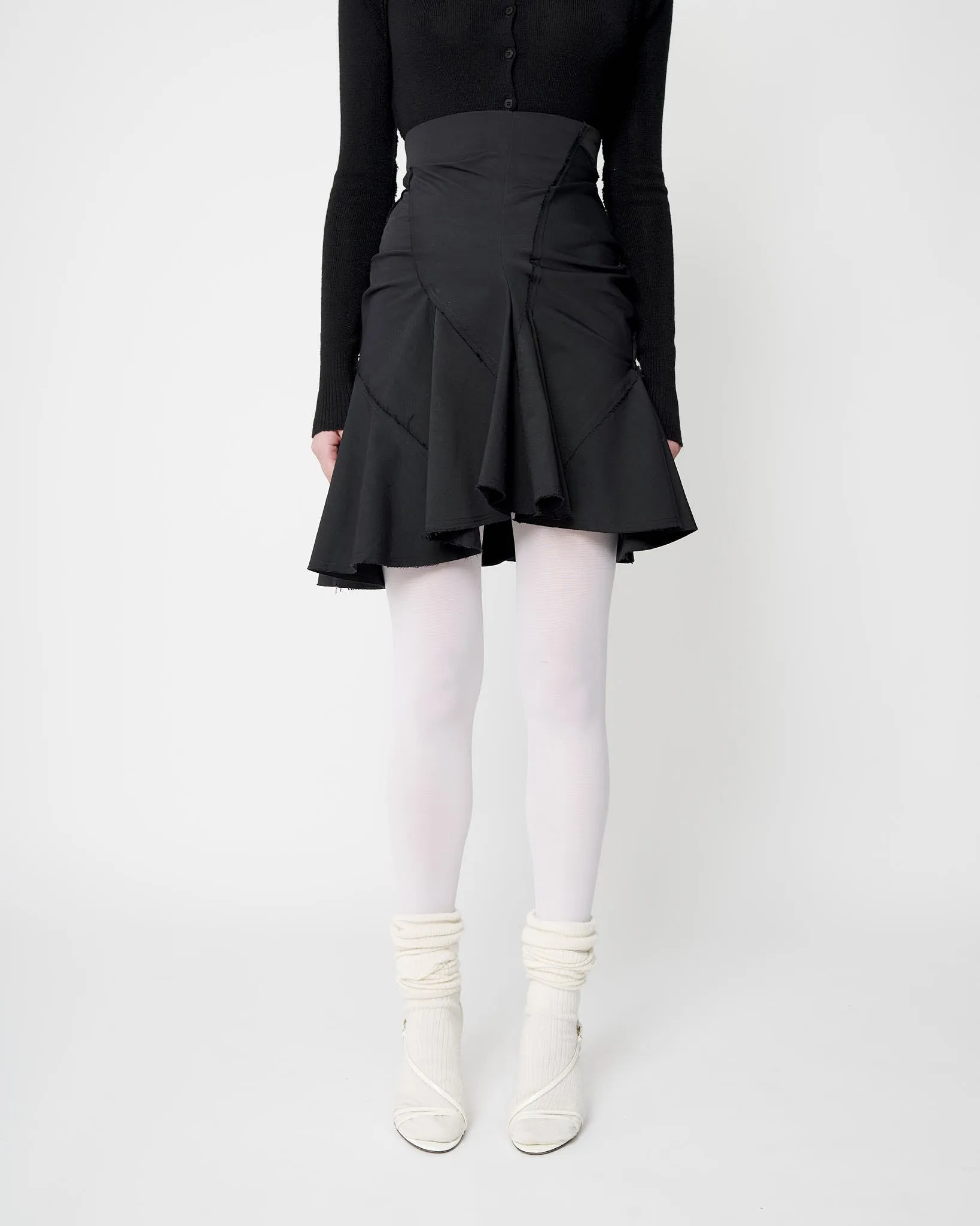 Black Mini Flame Skirt - Canvas sold by Talia Byre product image thumbnail 2