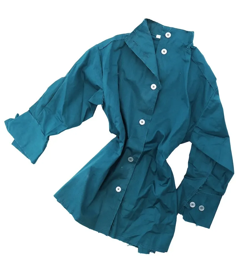 TEAL PINCHED WAIST SHIRT sold by Talia Byre product image thumbnail 5