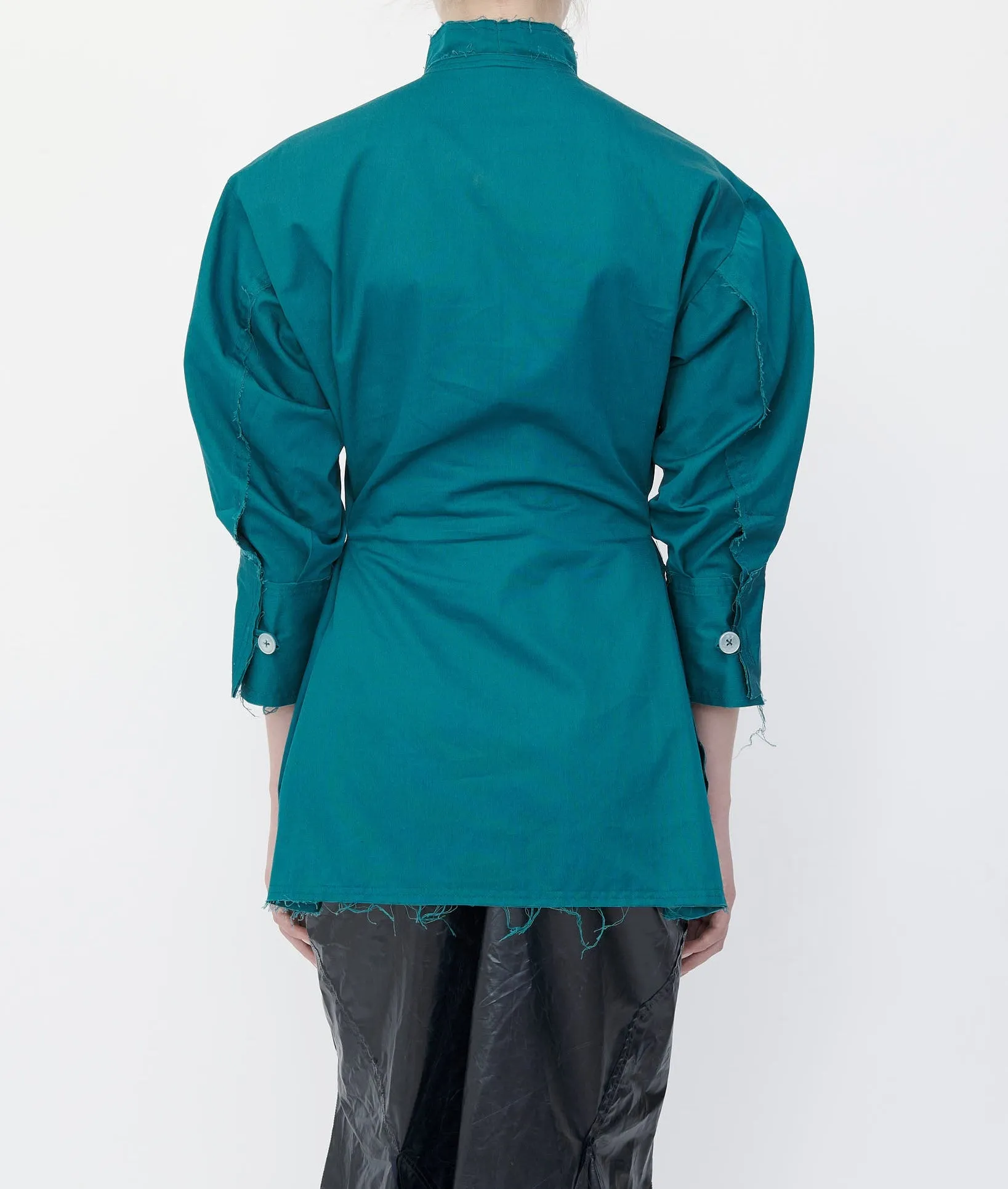 TEAL PINCHED WAIST SHIRT sold by Talia Byre product image thumbnail 3