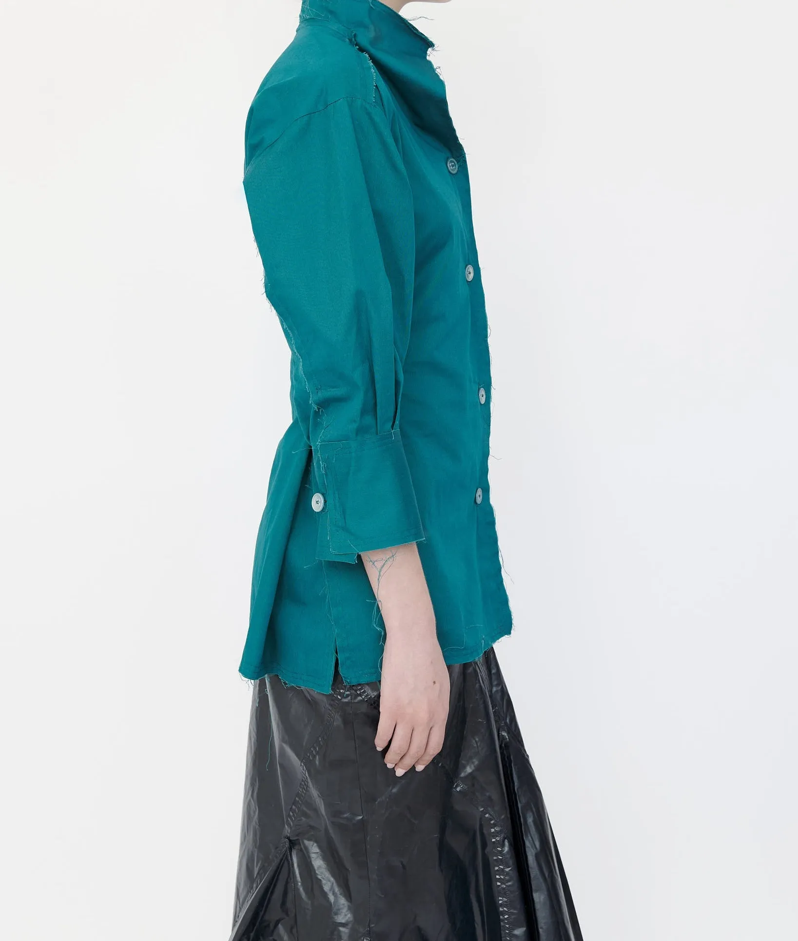 TEAL PINCHED WAIST SHIRT sold by Talia Byre product image thumbnail 2