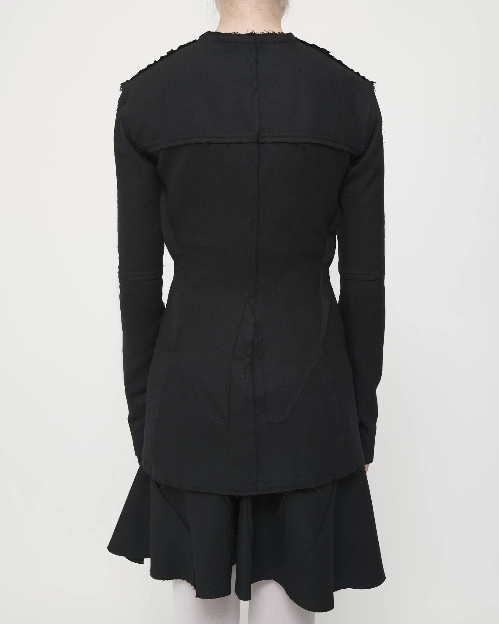 Black Long Line Jacket - Wool sold by Talia Byre product image thumbnail 3