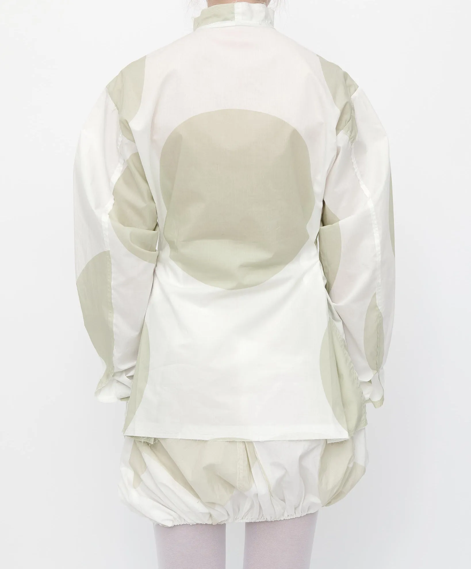 Cream Polka Pinched Waist Shirt sold by Talia Byre product image thumbnail 3