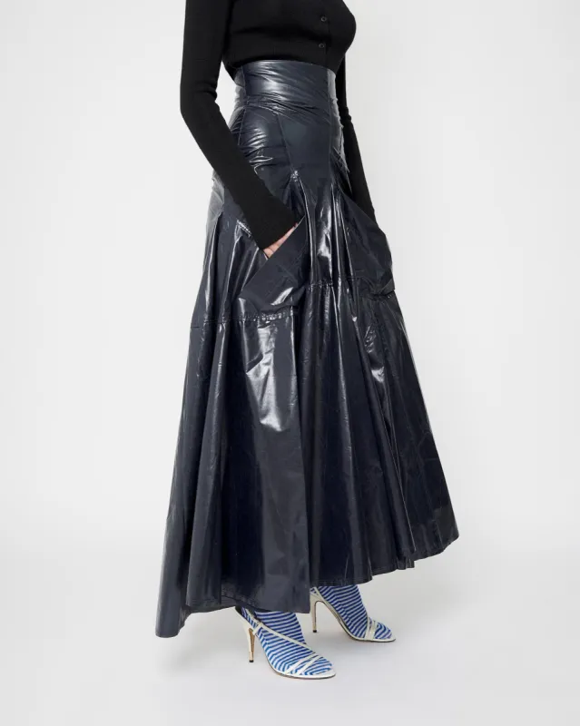 Navy Full Flame Skirt made by Talia Byre