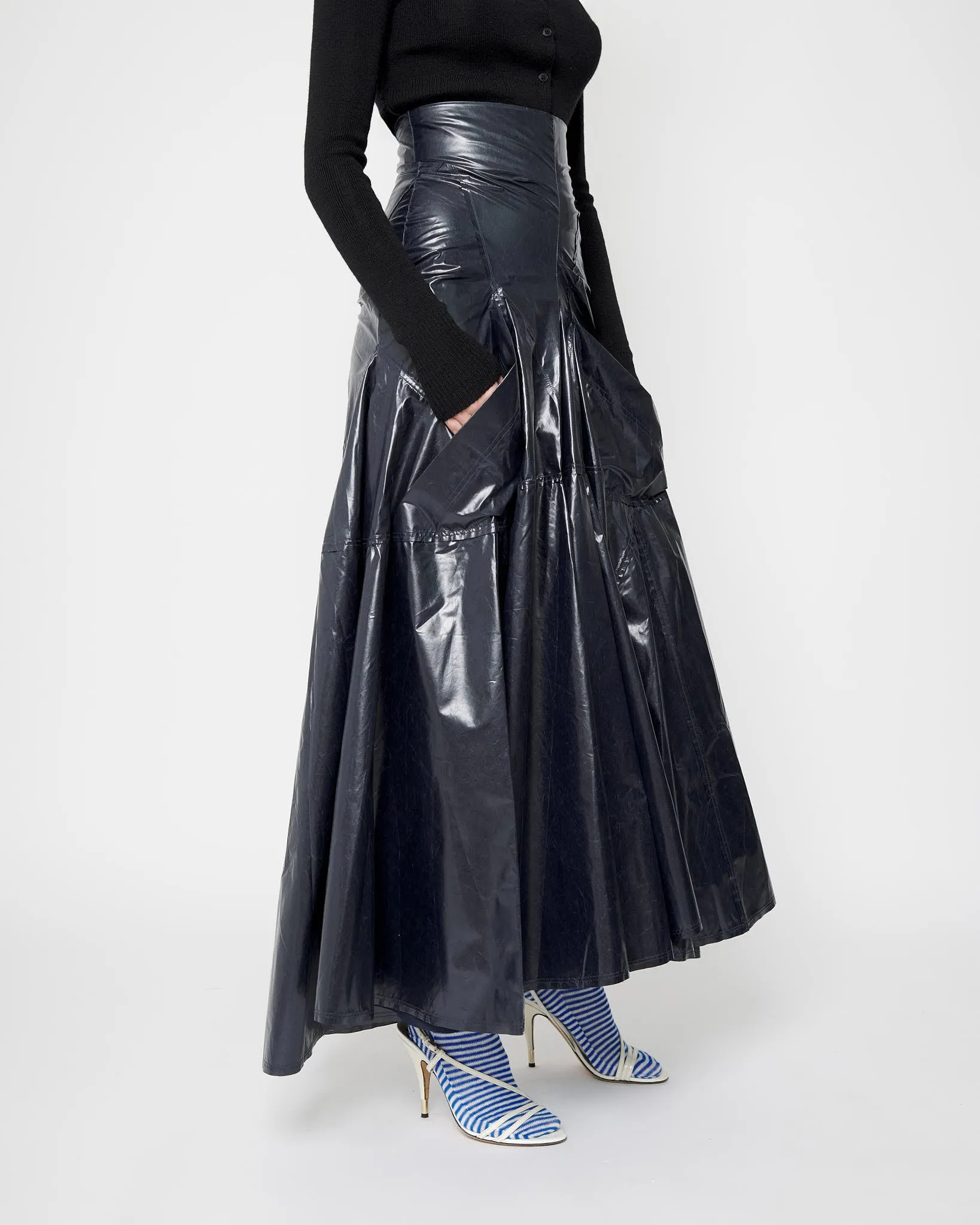 Navy Full Flame Skirt sold by Talia Byre