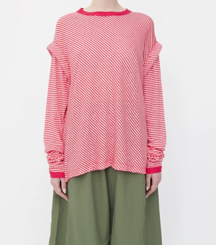 Pink Crew Neck Long Sleeve Top sold by Talia Byre