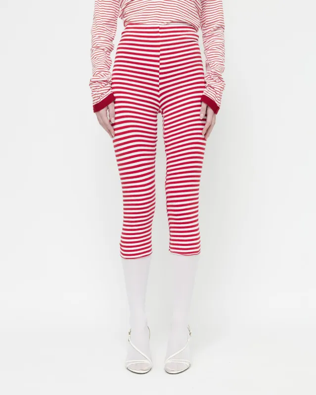 Red Stripe Leggings sold by Talia Byre