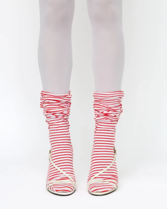 Red Stripe Socks sold by Talia Byre