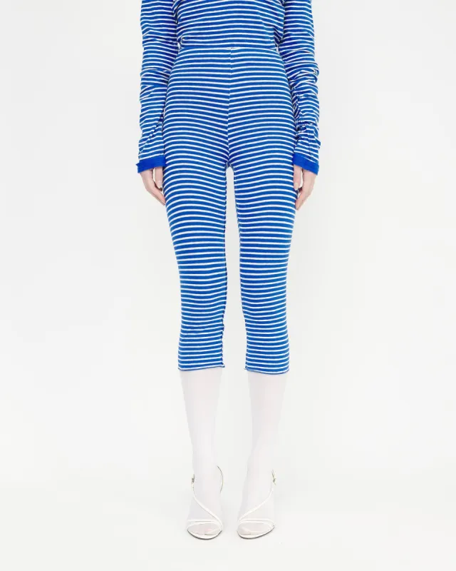 Blue Stripe Leggings made by Talia Byre