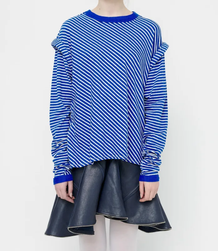 Blue Stripe Crew Neck Top sold by Talia Byre