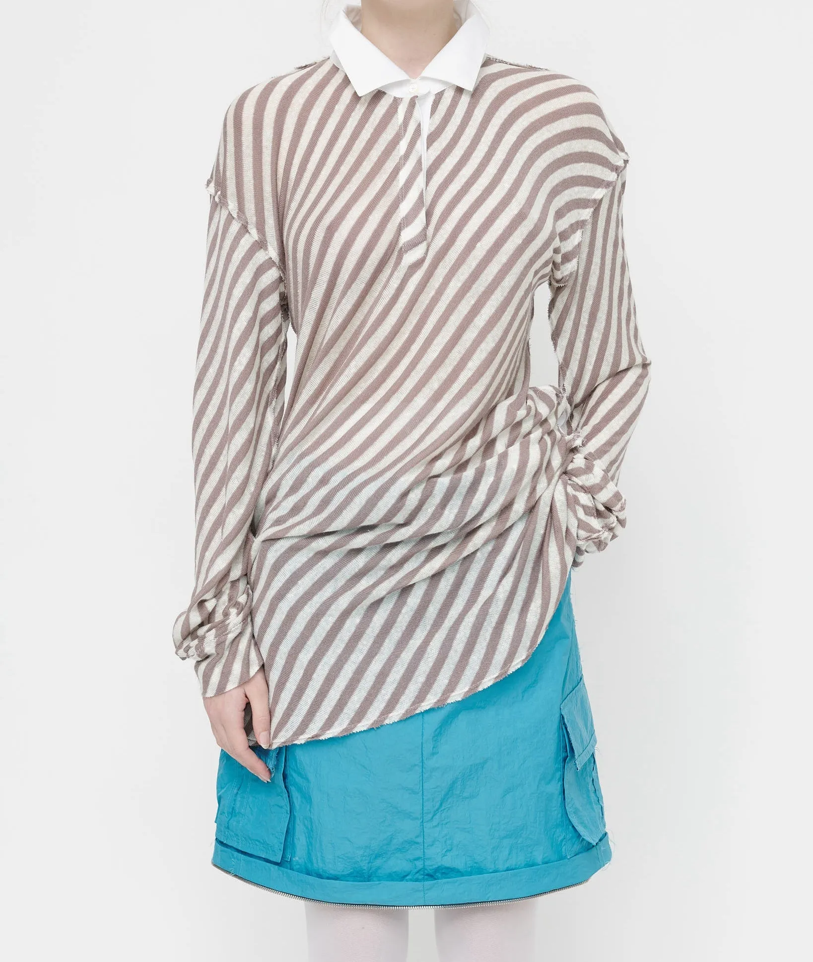 Hazelnut Stripe Rugby Shirt sold by Talia Byre