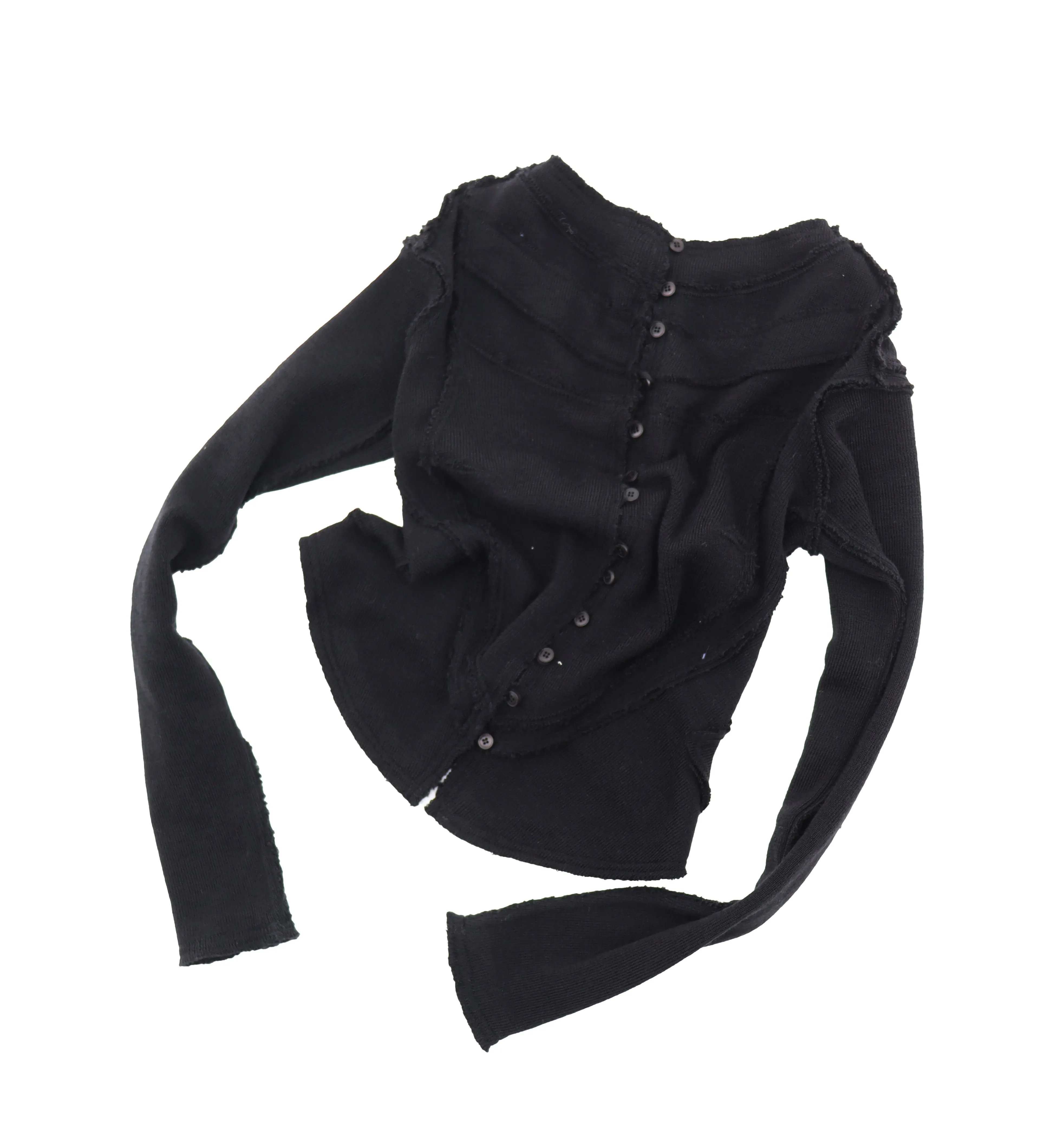 Pink Merino Knit Corset Cardigan sold by Talia Byre product image thumbnail 4