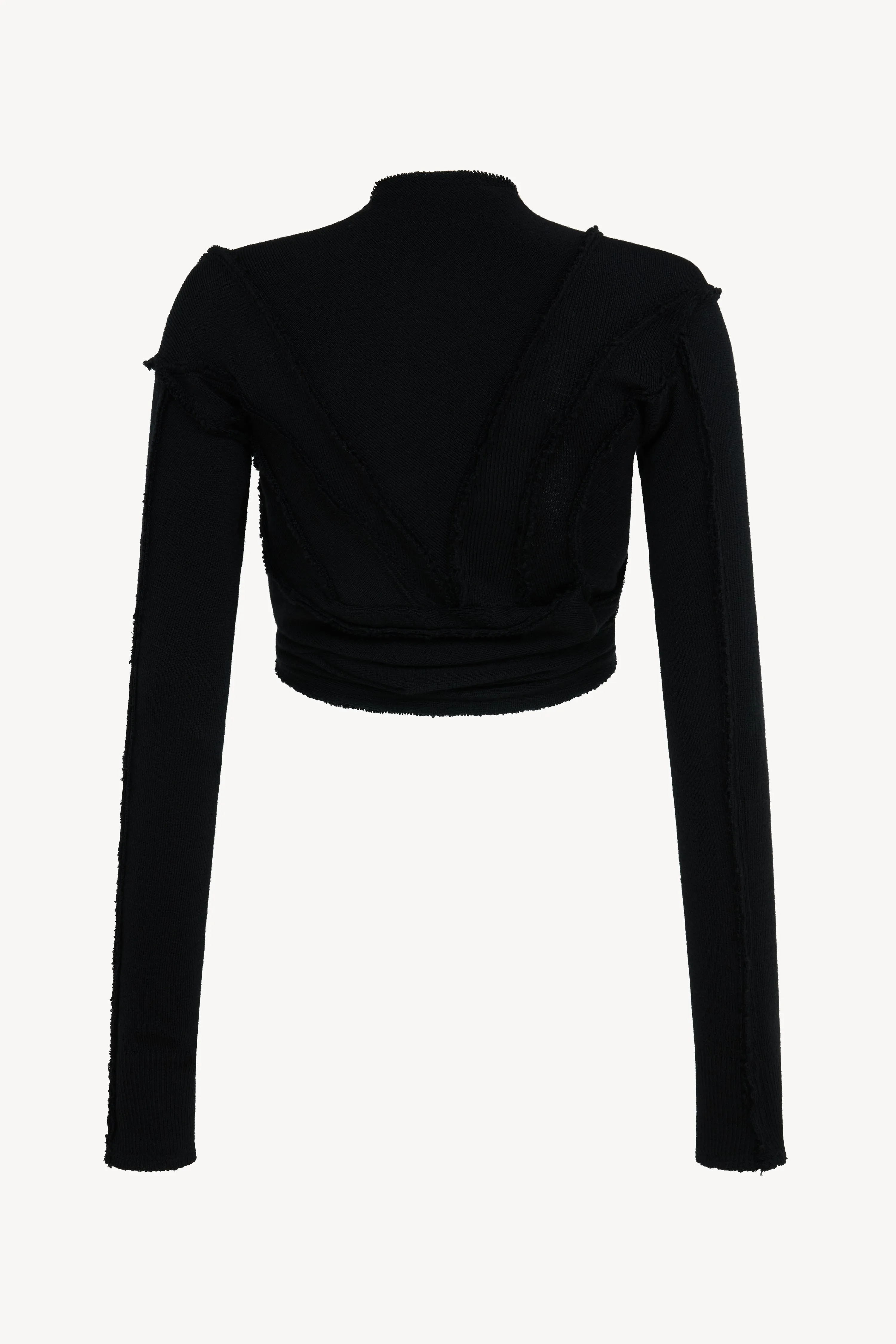 Black Merino Knit Bolero sold by Talia Byre product image thumbnail 2