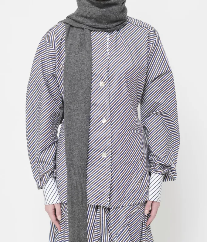 Grey Classic Knit Scarf sold by Talia Byre