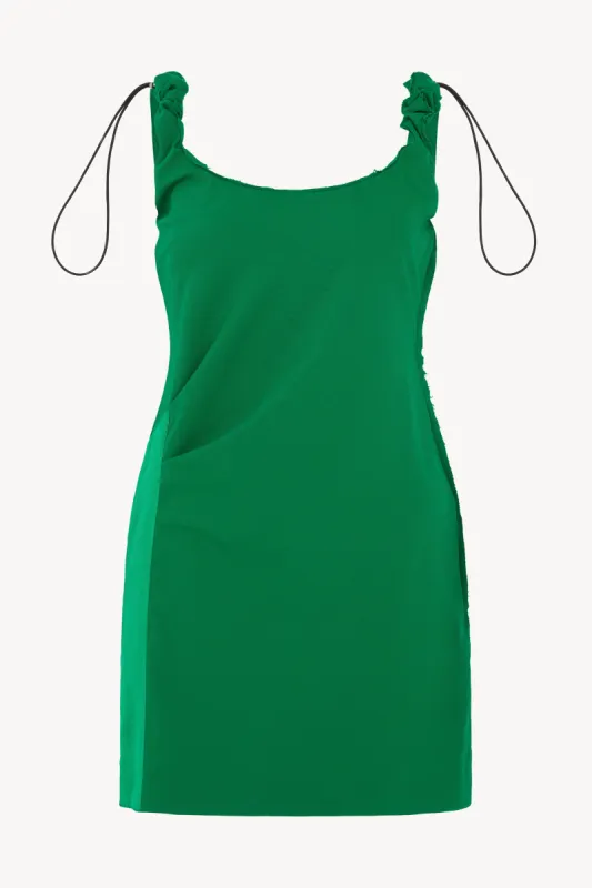 AW23 Emerald Green Mini Dress made by Talia Byre