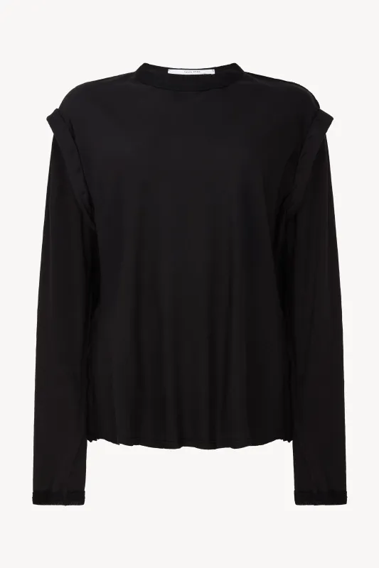 Black Crew Neck Top sold by Talia Byre