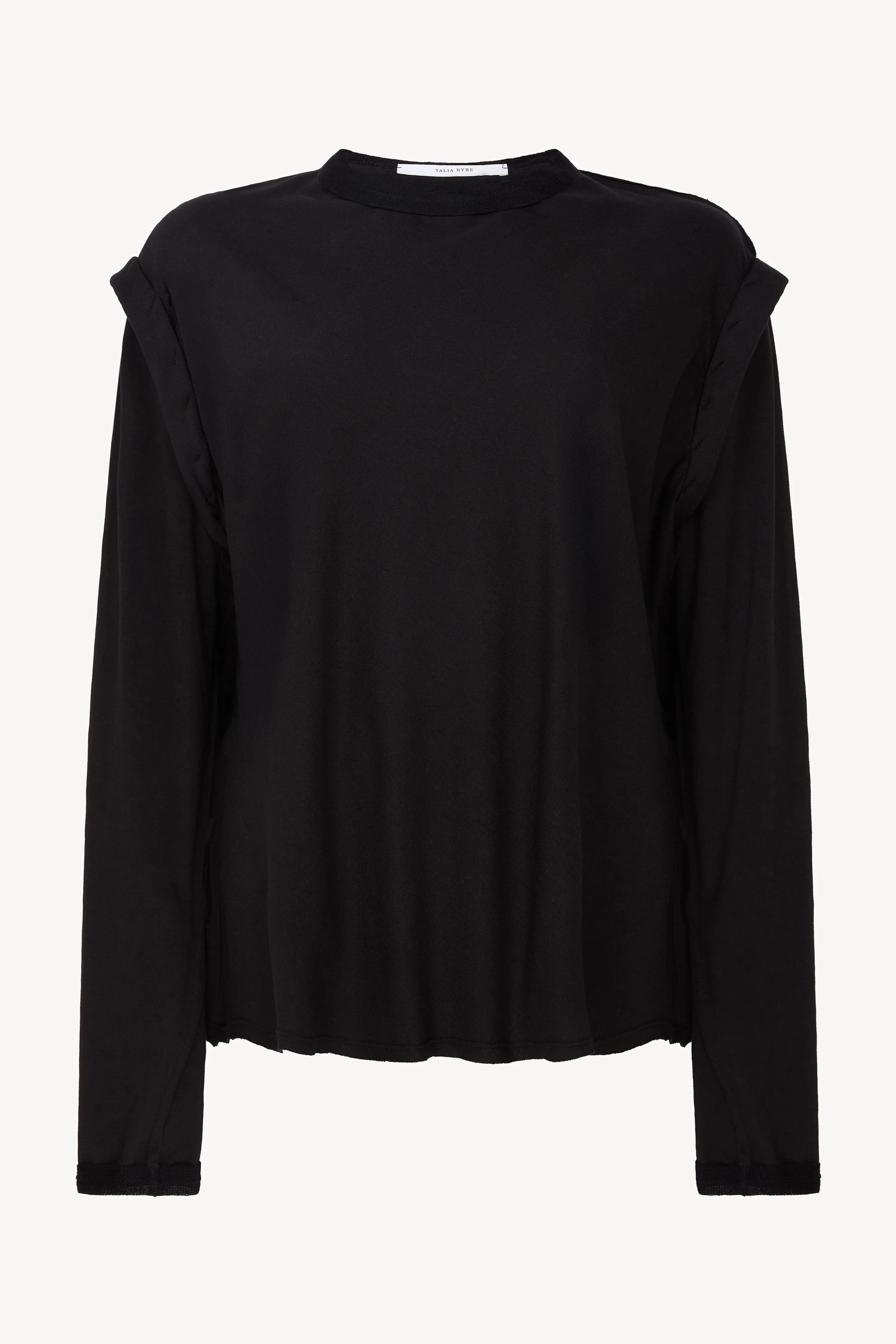 Black Crew Neck Top sold by Talia Byre