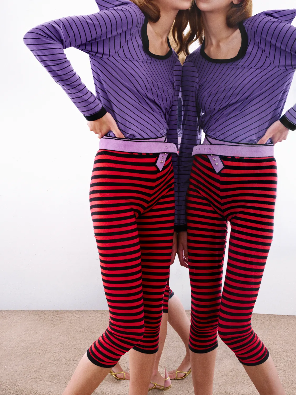 Purple Stripe Square Back Top sold by Talia Byre product image thumbnail 3