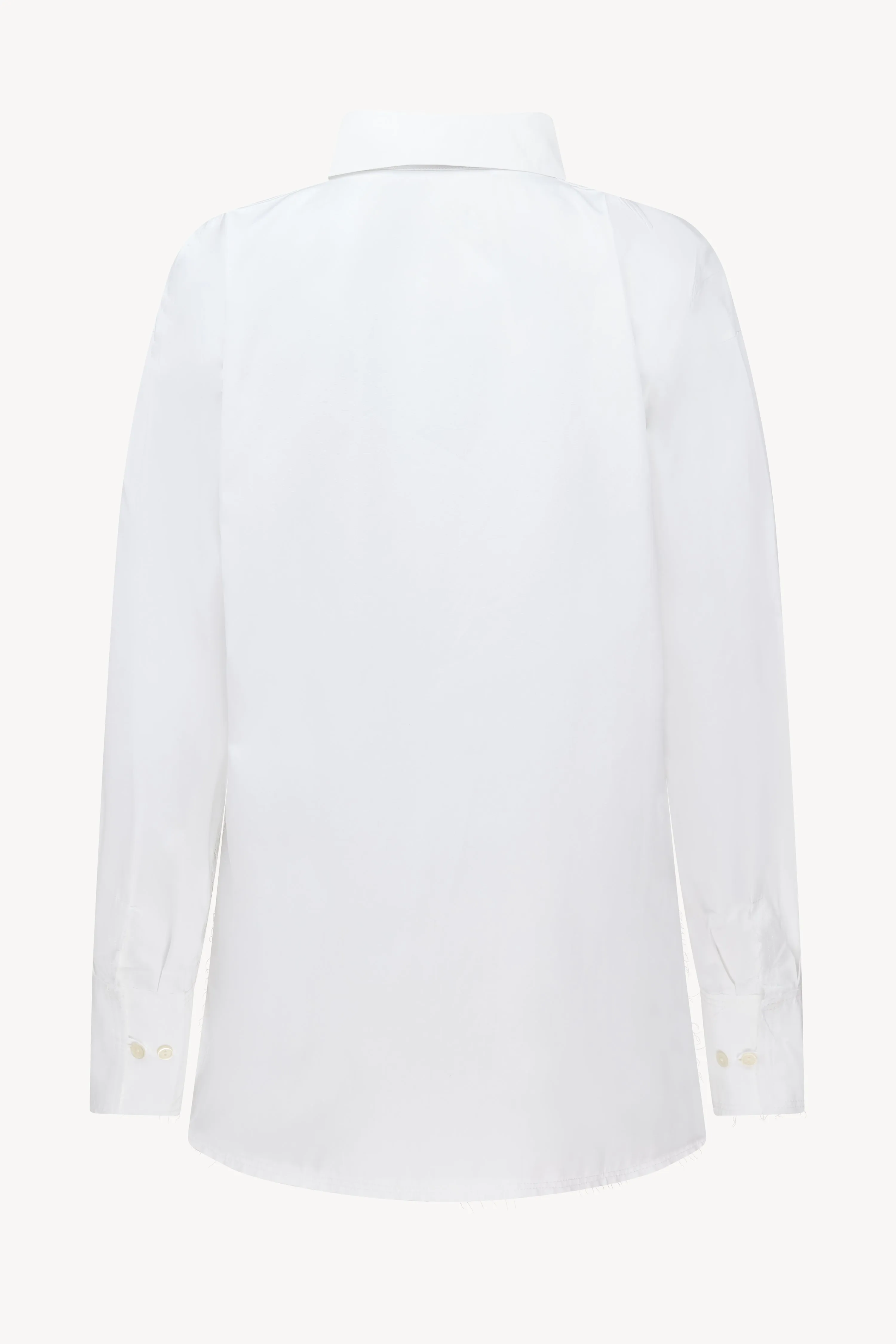 White Poplin Rugby Shirt sold by Talia Byre product image thumbnail 2
