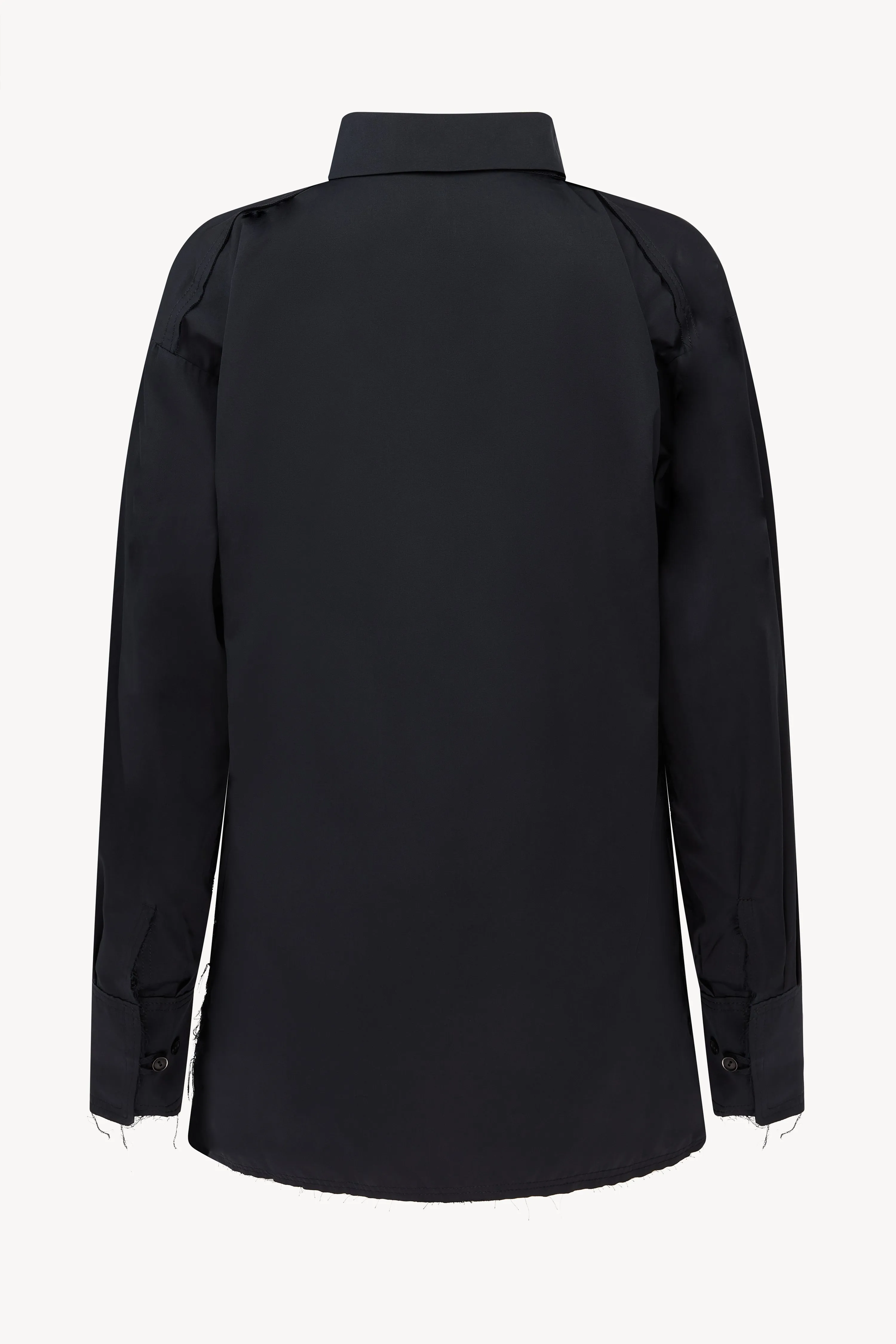 Black Poplin Rugby Shirt sold by Talia Byre product image thumbnail 2