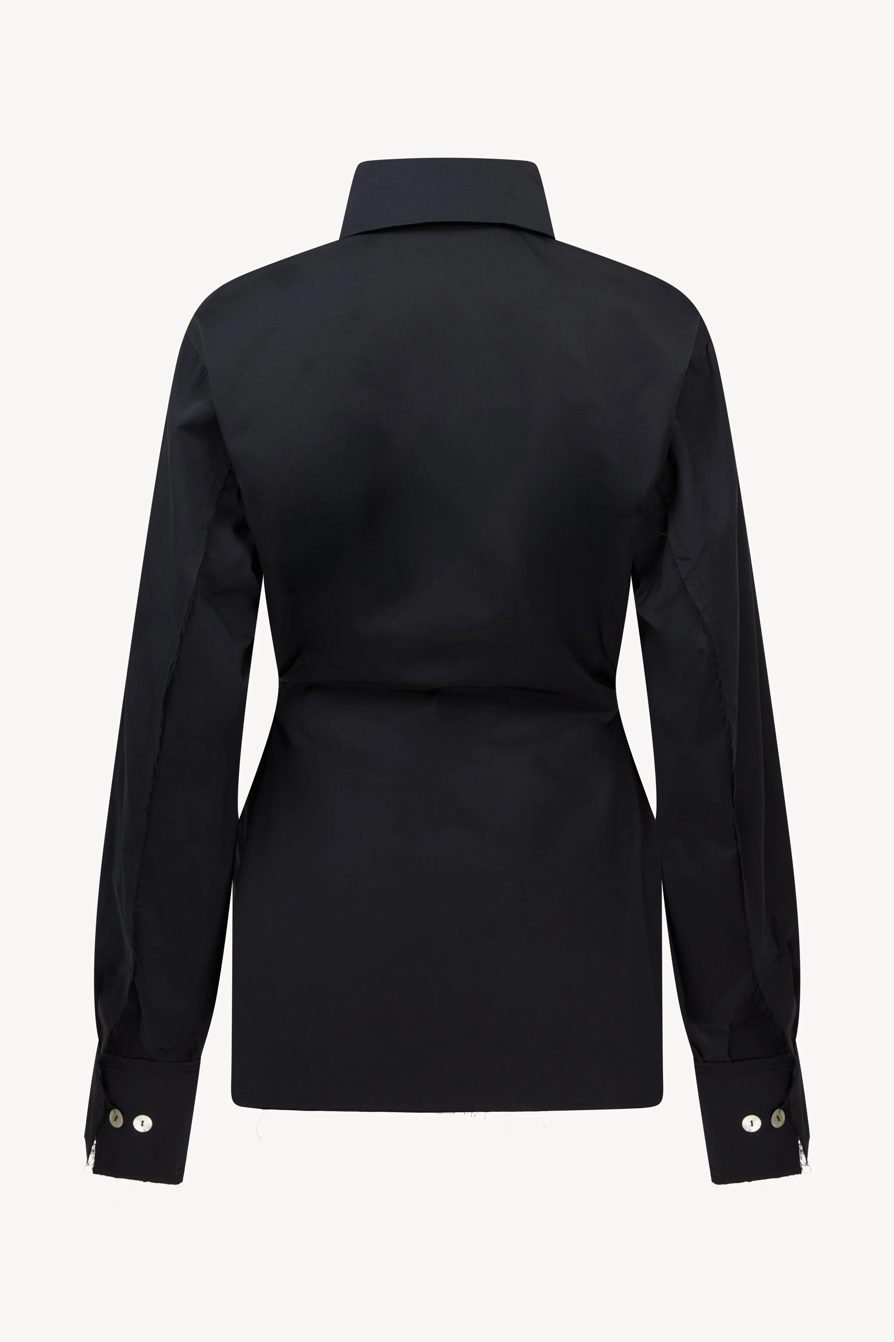 Black Pinched Waist Shirt sold by Talia Byre product image thumbnail 2