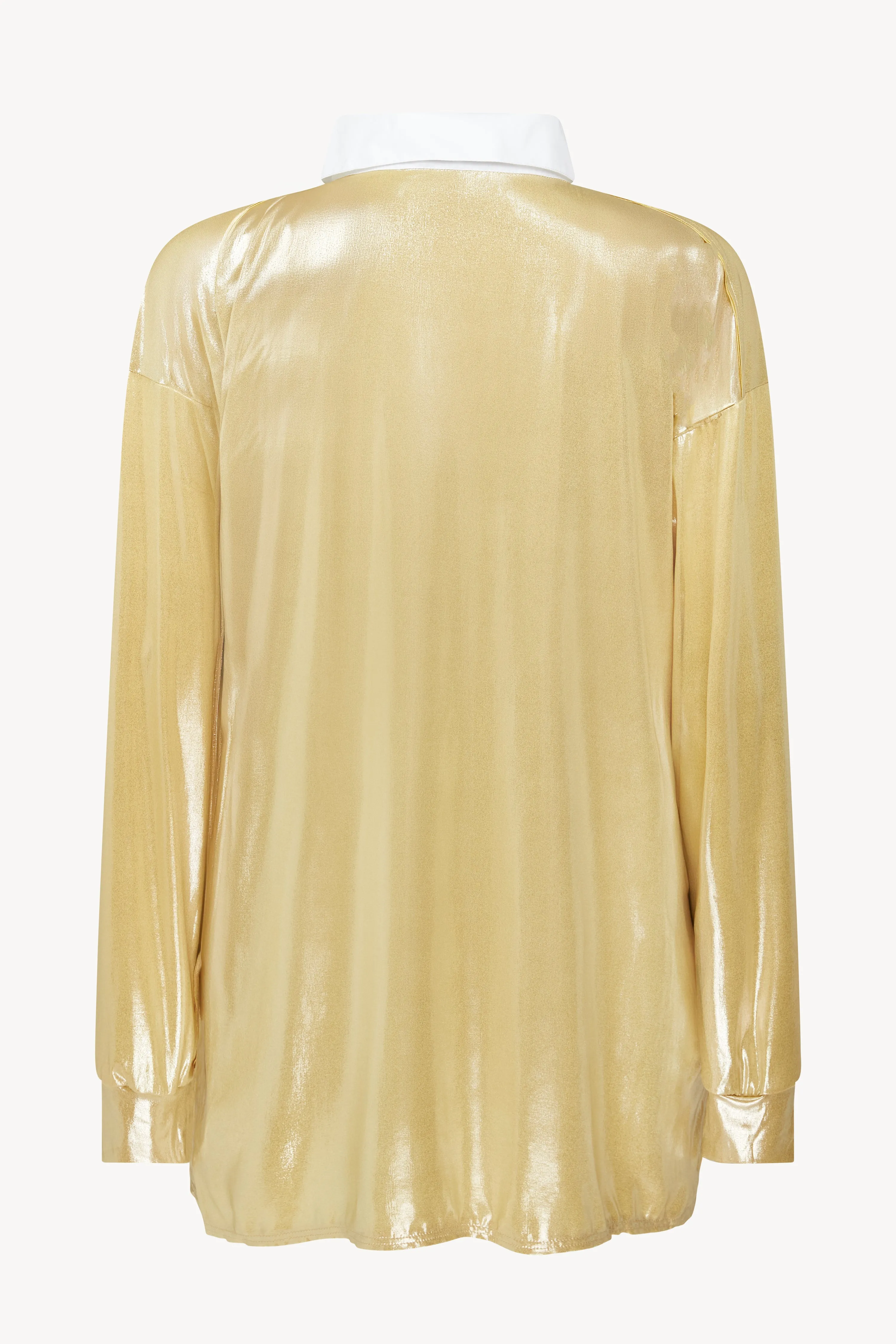 Gold Shiny Rugby Shirt sold by Talia Byre product image thumbnail 2