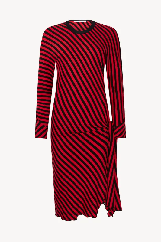 Red Stripe Tie Dress made by Talia Byre