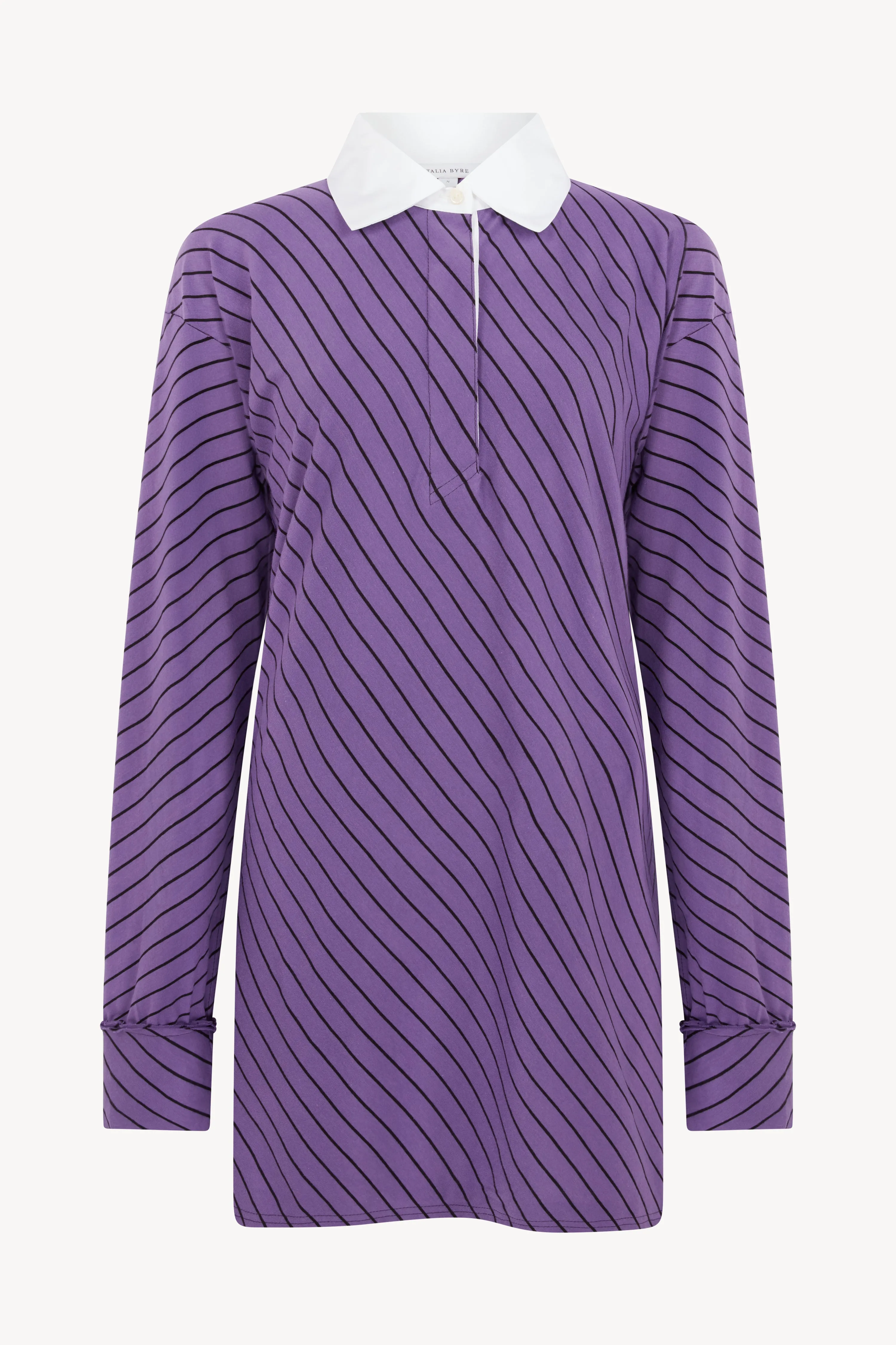 Purple and Black Stripe Rugby Shirt sold by Talia Byre