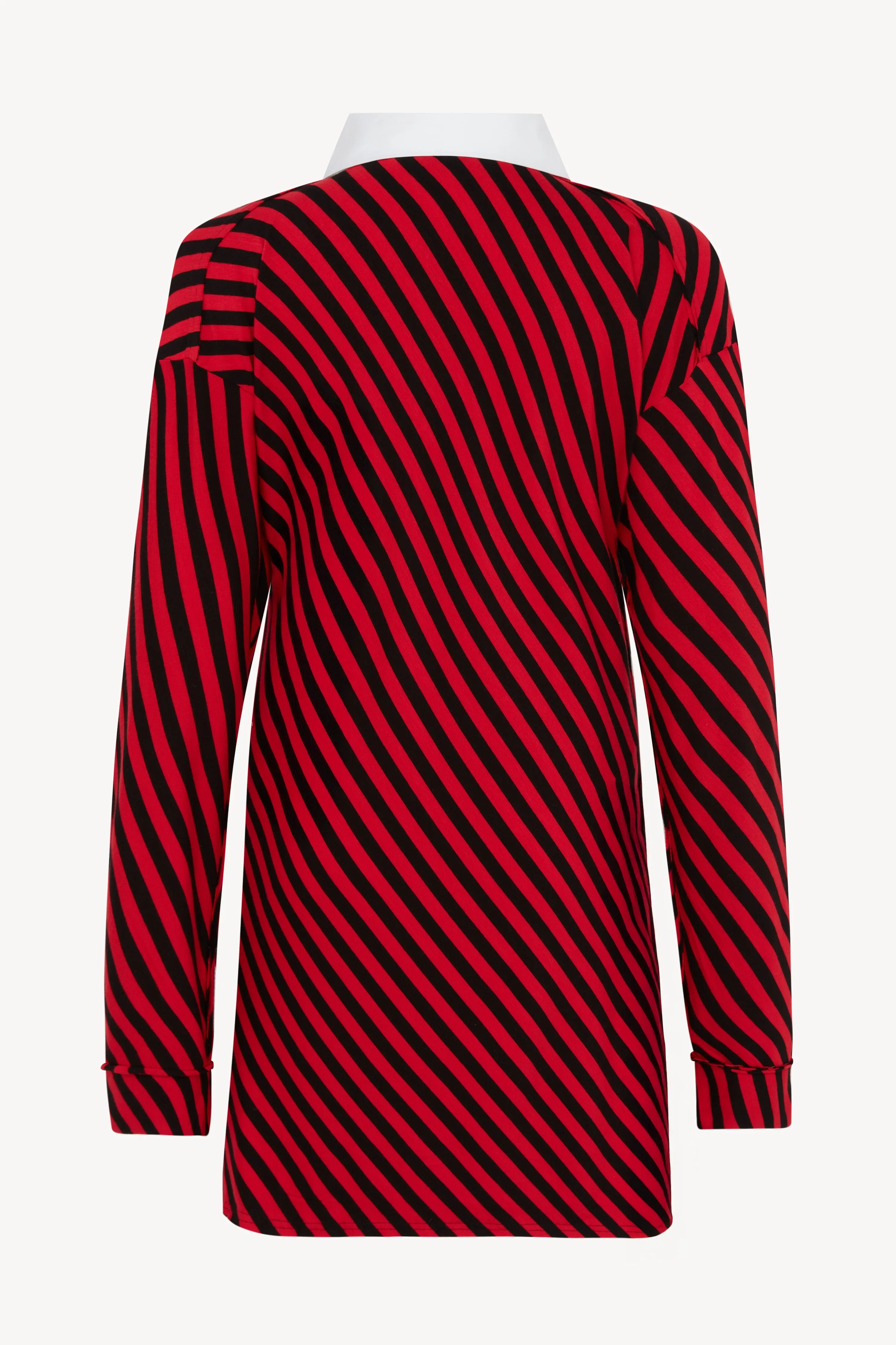 Red and Black Stripe Rugby Shirt sold by Talia Byre product image thumbnail 2