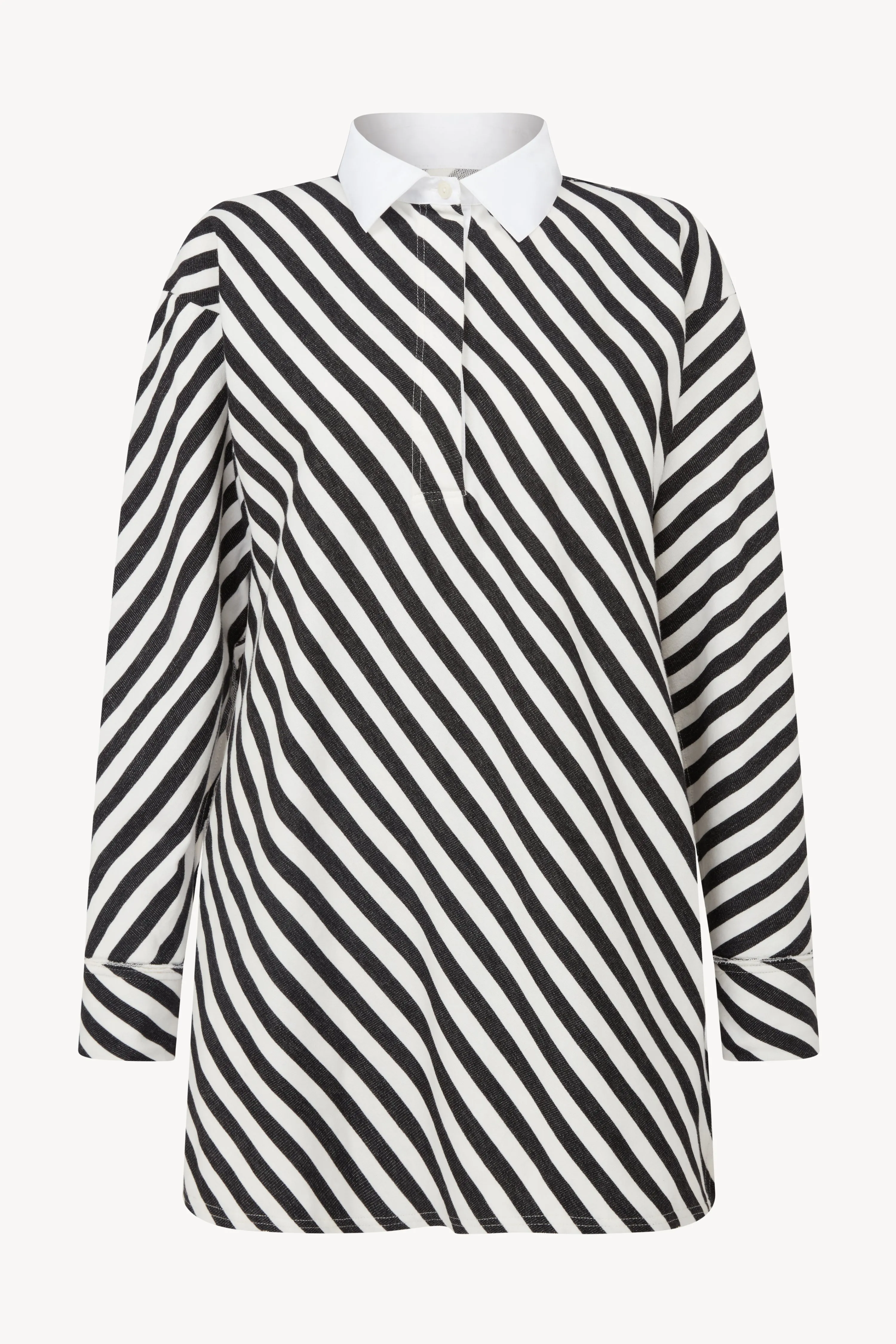 BLACK AND WHITE STRIPED RUGBY SHIRT sold by Talia Byre