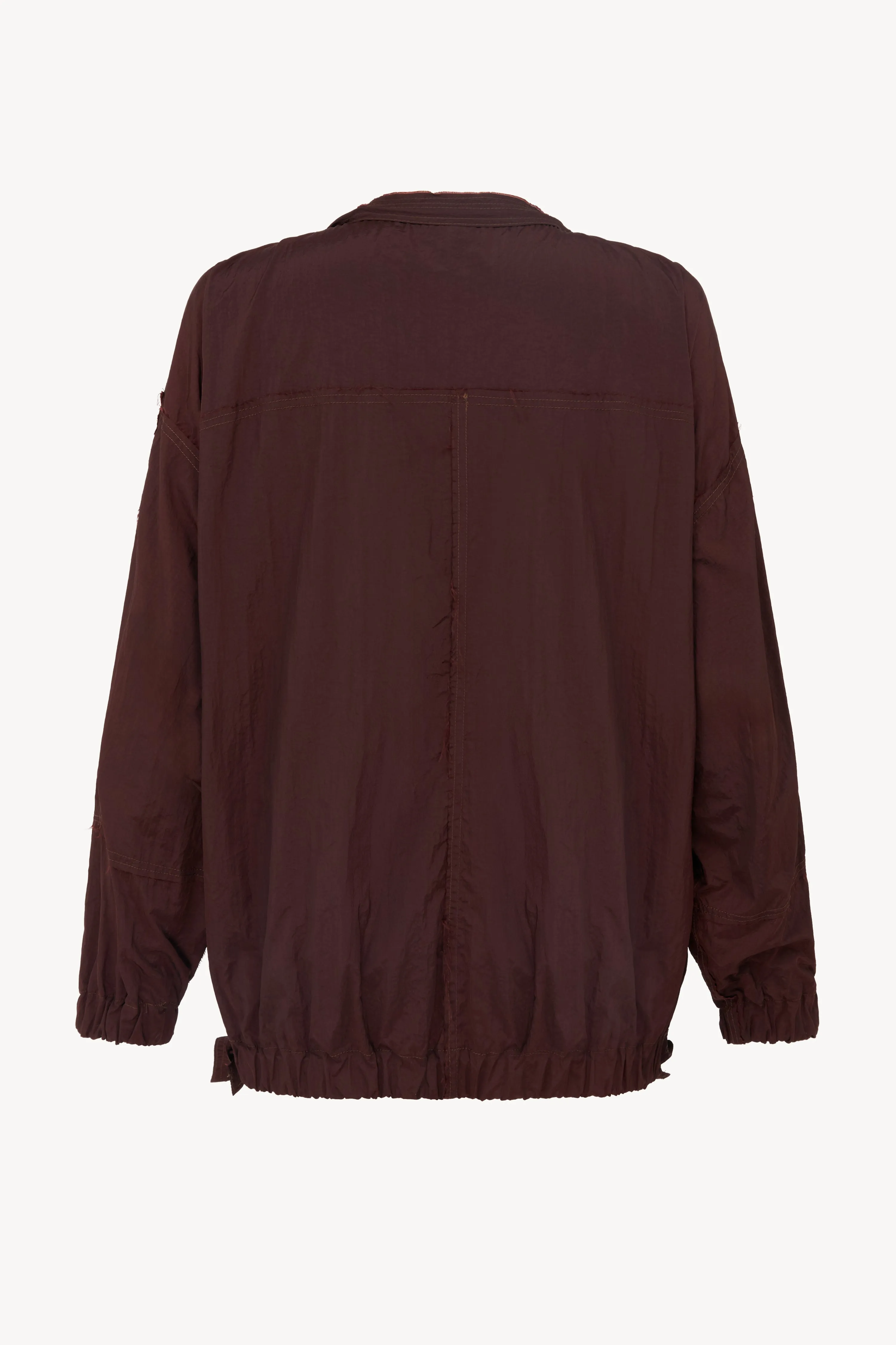BURGUNDY WINDBREAKER JACKET sold by Talia Byre product image thumbnail 2
