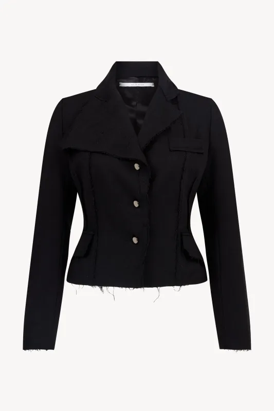 BLACK MOTOR JACKET sold by Talia Byre