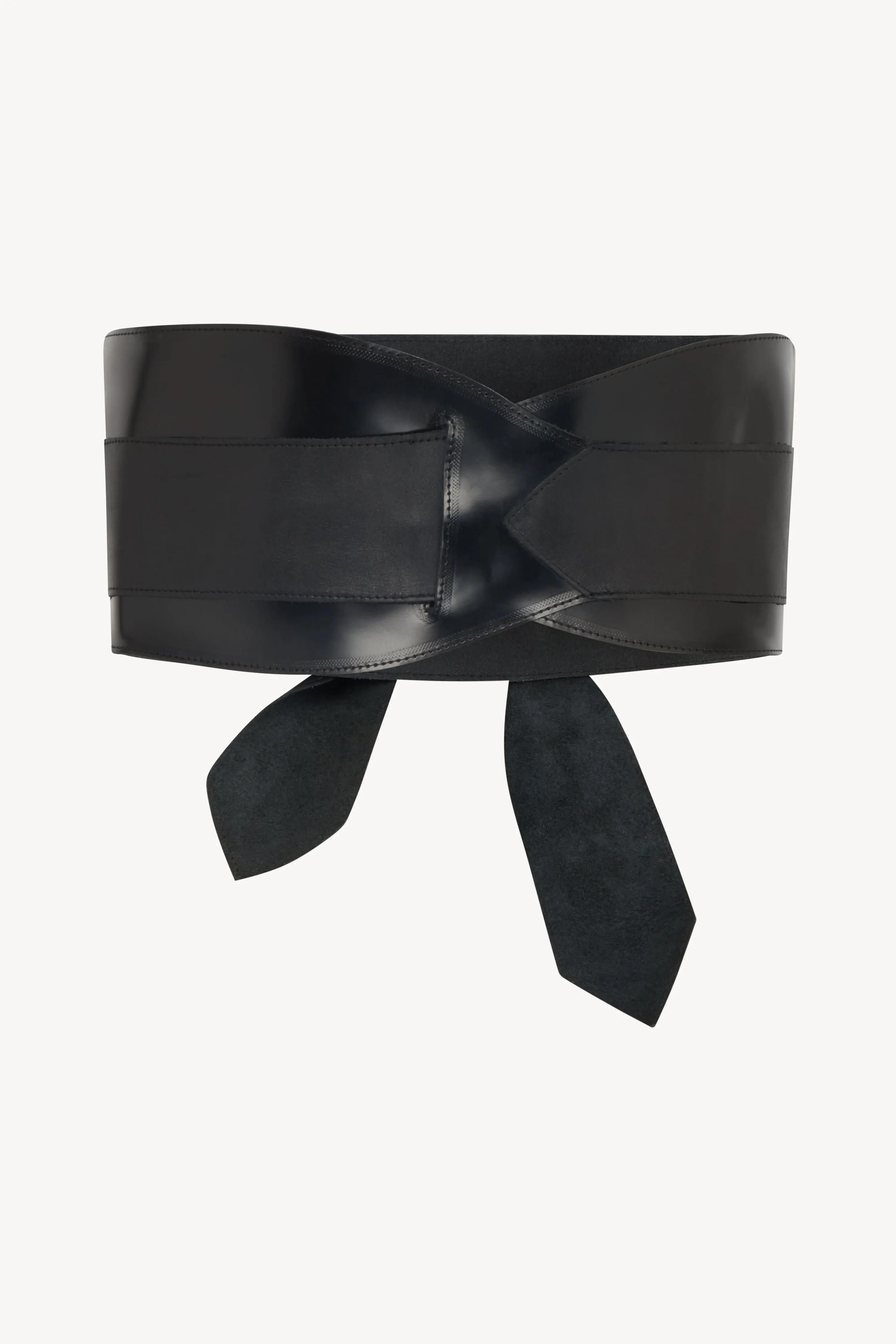BLACK TIE WRAP BELT sold by Talia Byre