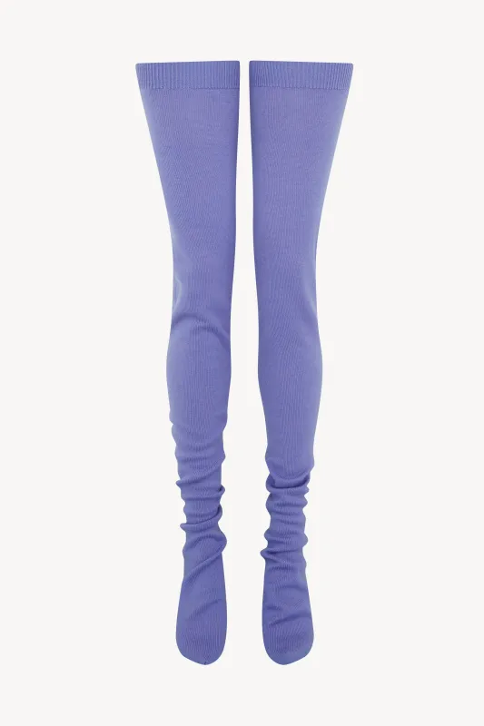 LILAC OVER-THE-KNEE SOCKS sold by Talia Byre
