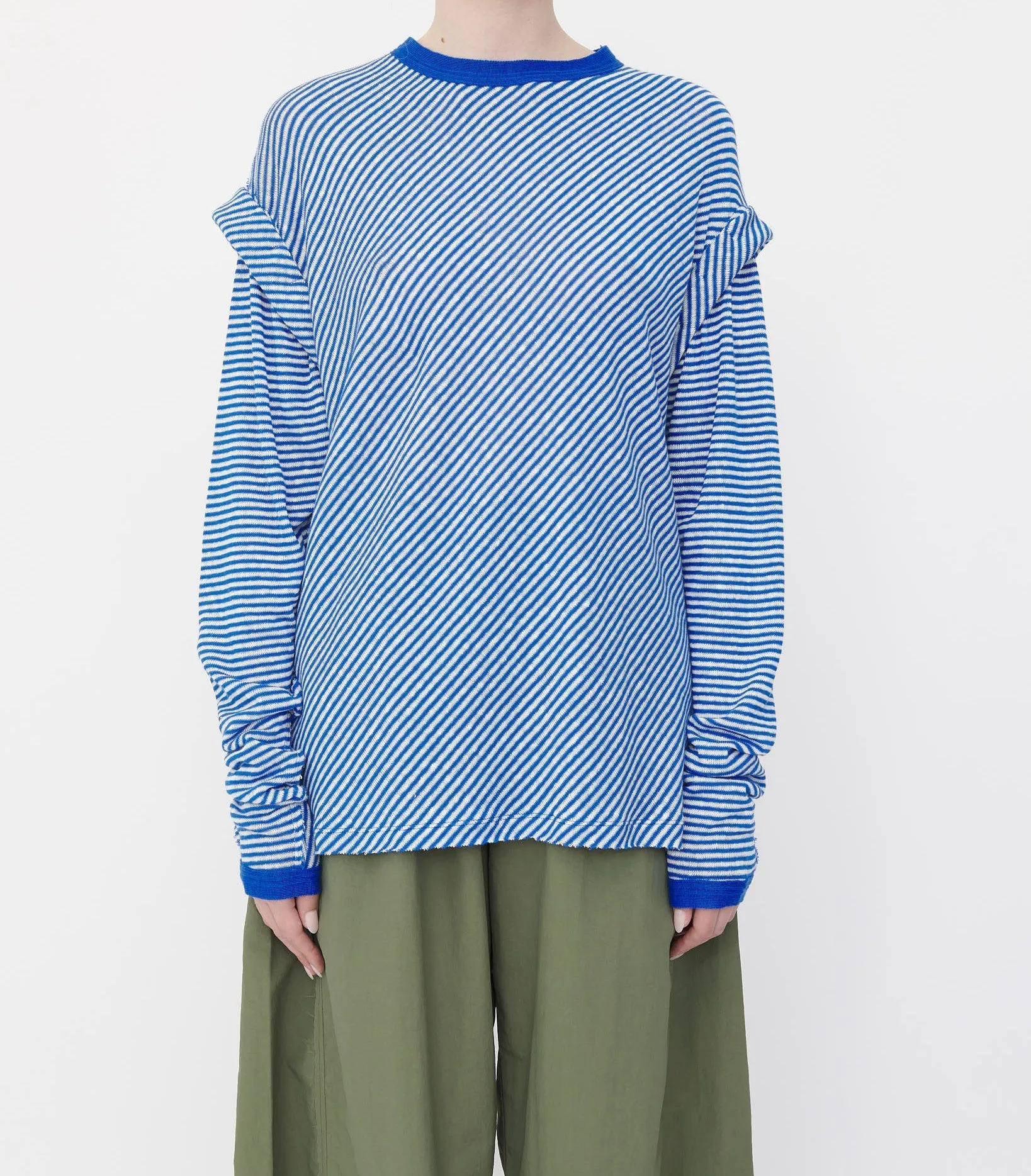 Blue Crew Neck Long Sleeve Top sold by Talia Byre product image thumbnail 2