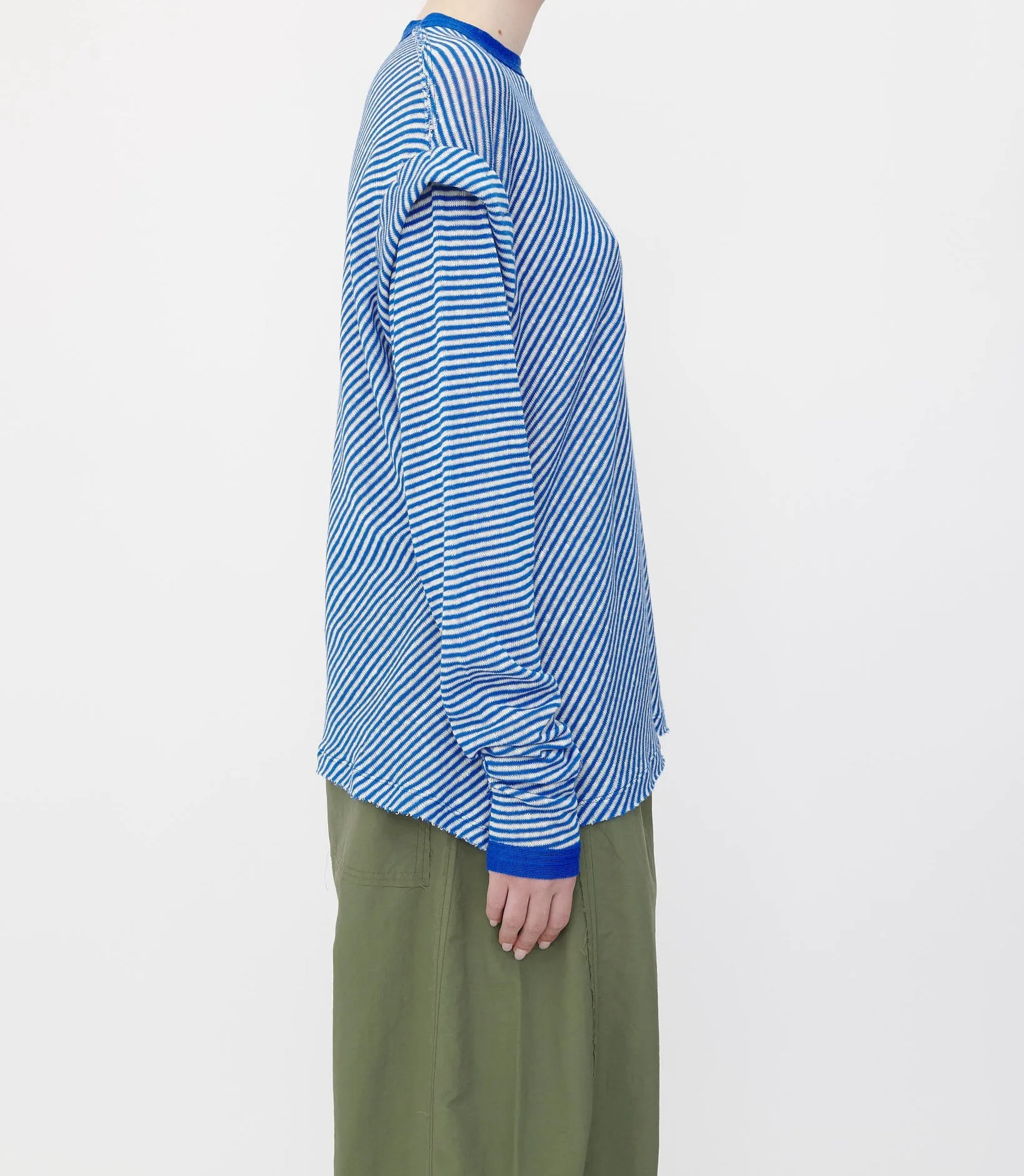Blue Crew Neck Long Sleeve Top sold by Talia Byre product image thumbnail 3
