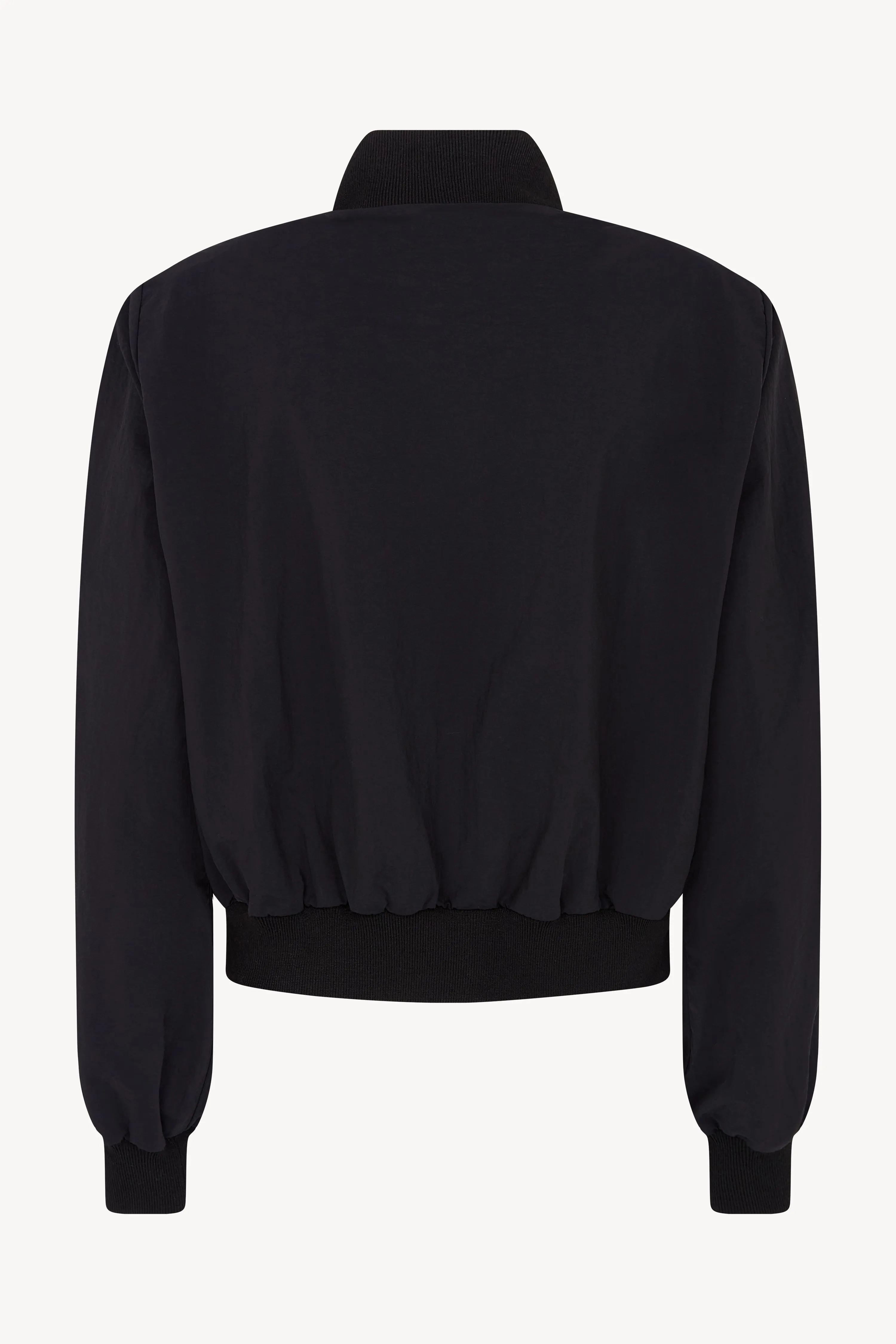 BLACK CRINKLE NYLON BOMBER JACKET sold by Talia Byre product image thumbnail 2