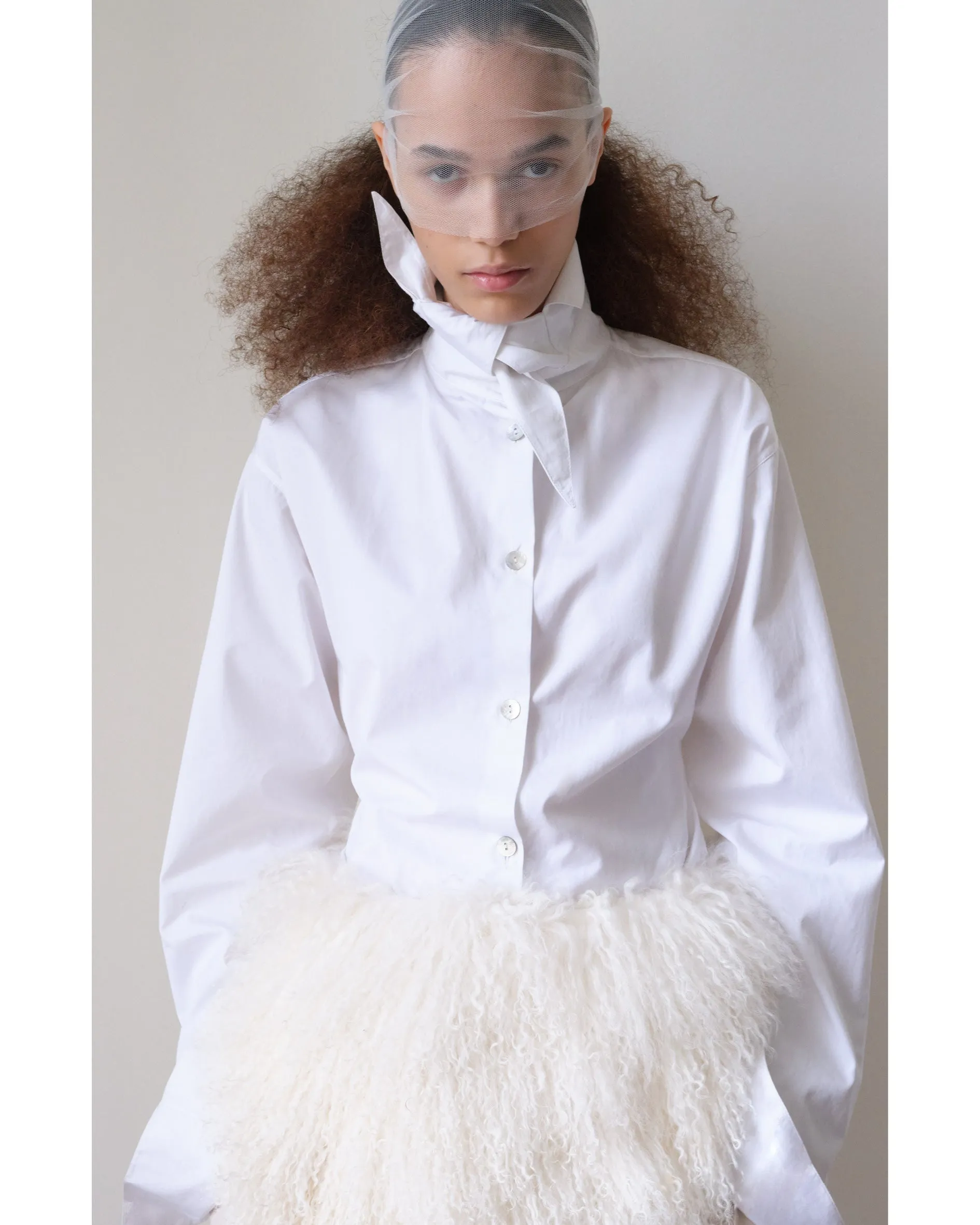 Bridal - Daggar Tie Collar Shirt sold by Talia Byre product image thumbnail 4