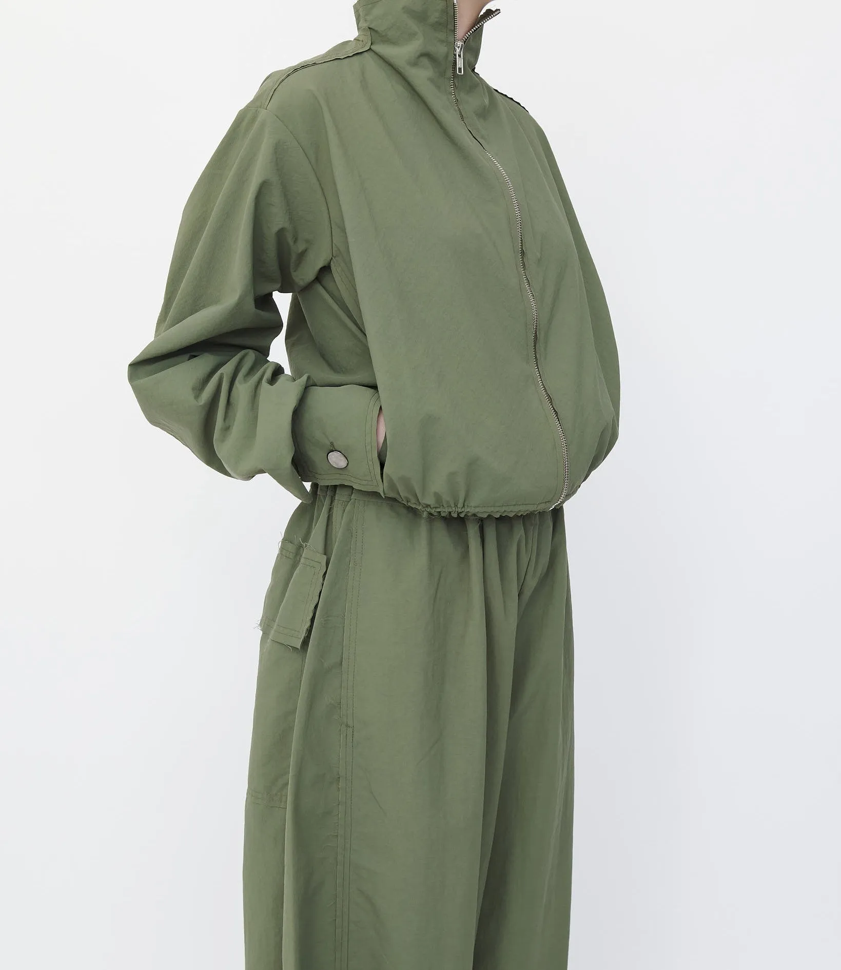 Khaki Bomber Jacket sold by Talia Byre product image thumbnail 3