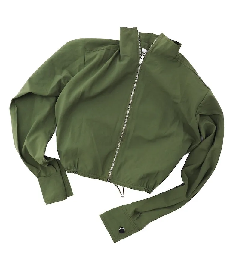 Khaki Bomber Jacket sold by Talia Byre product image thumbnail 5