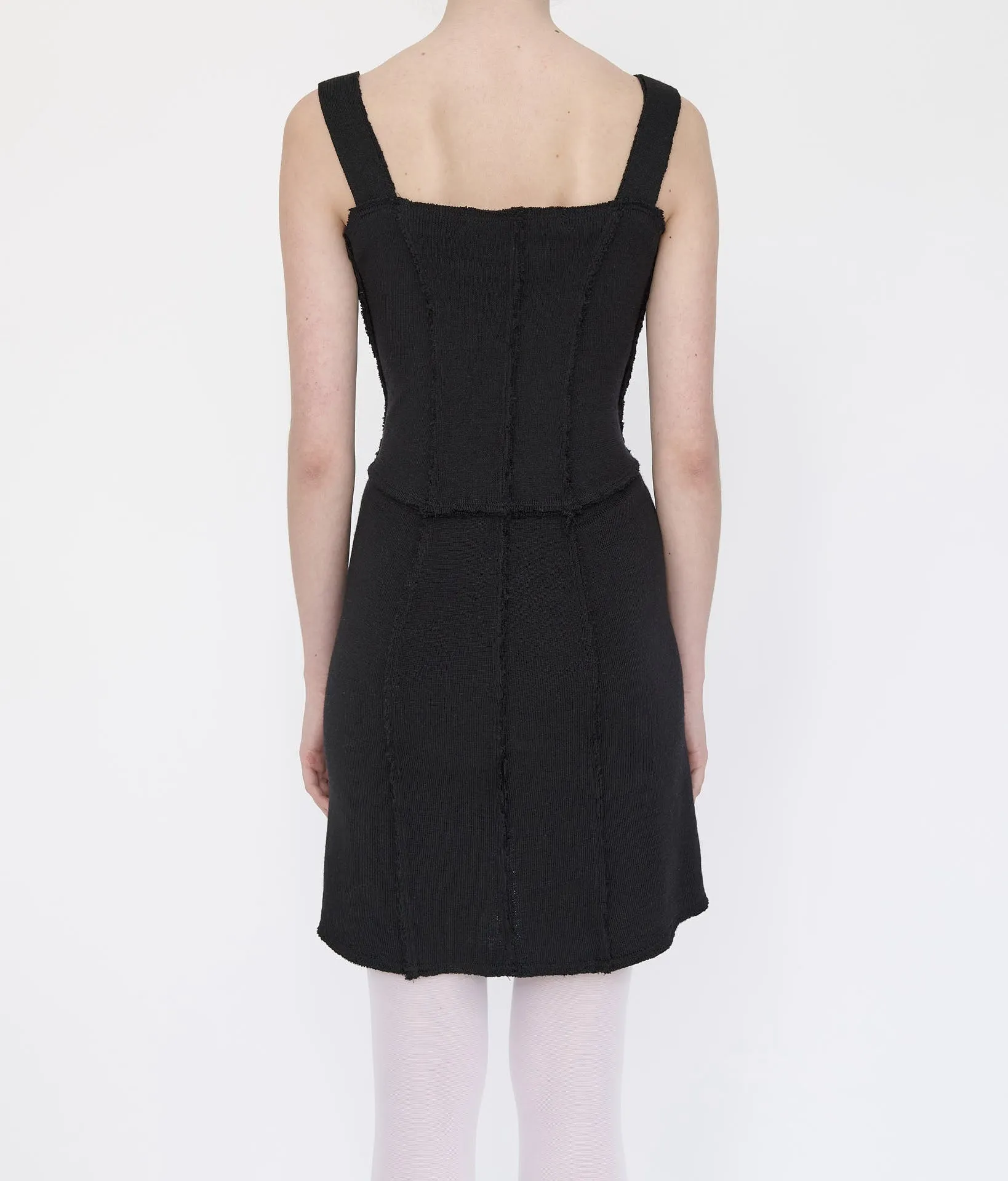Black Merino Knit Mini Dress sold by Talia Byre product image thumbnail 4