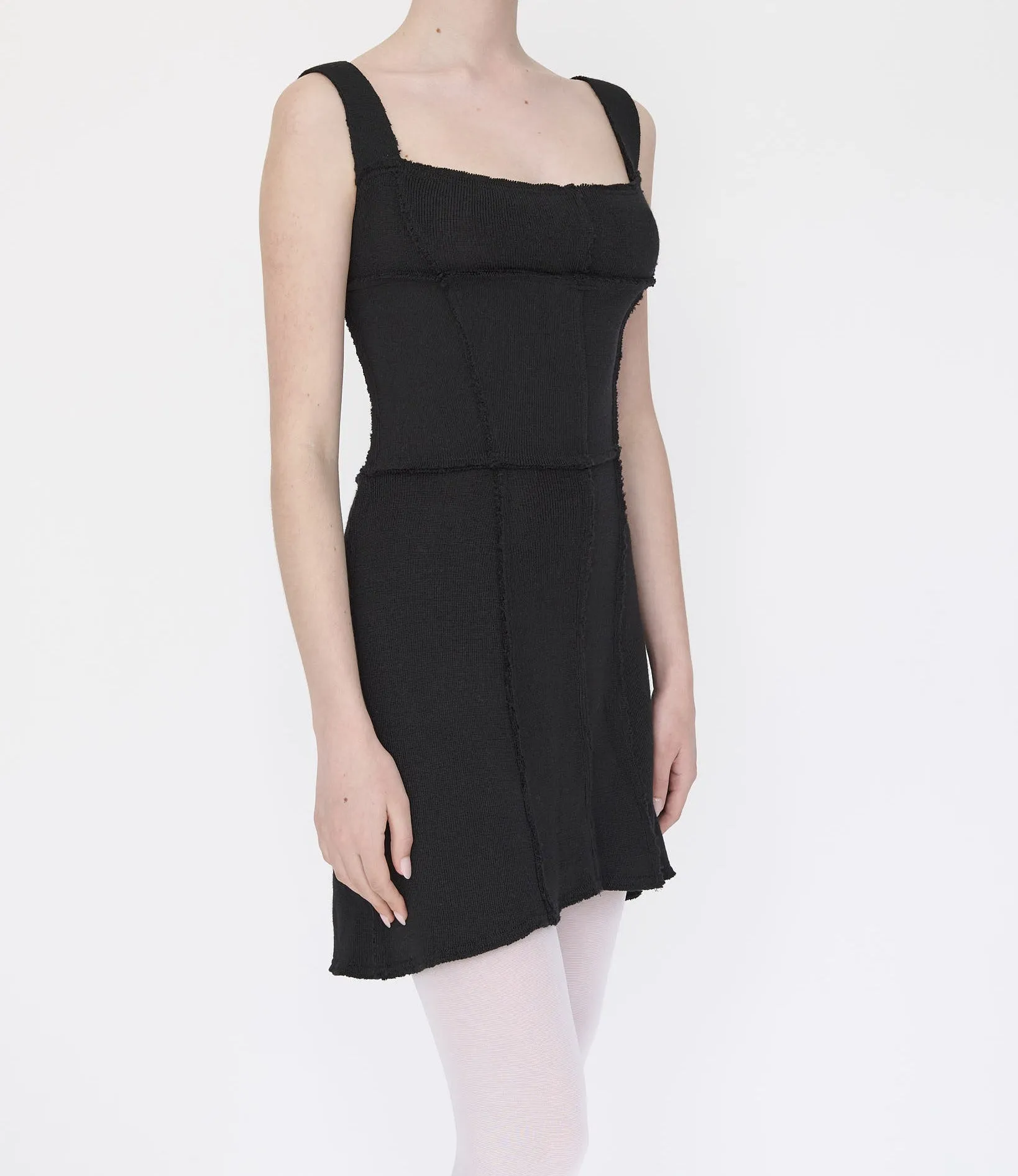 Black Merino Knit Mini Dress sold by Talia Byre product image thumbnail 3