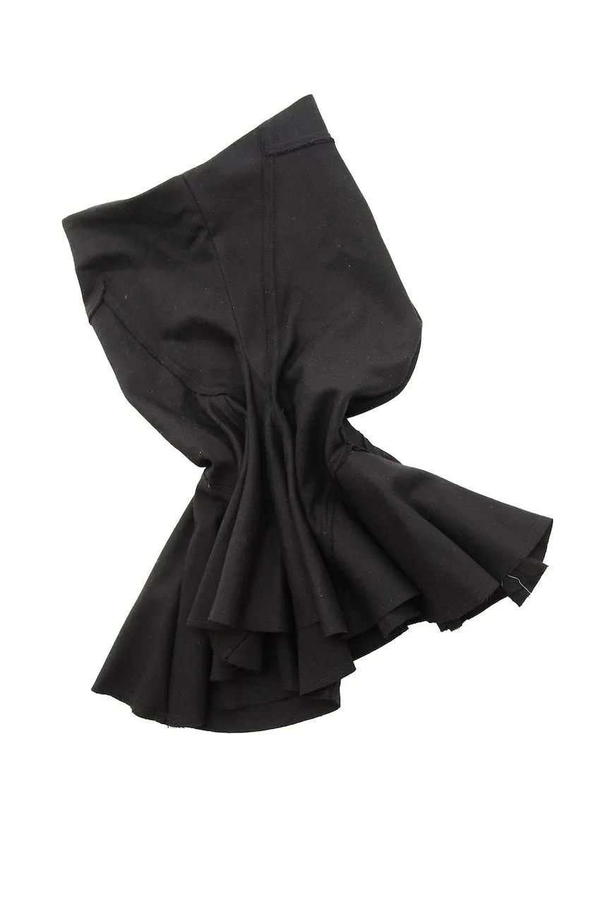 Black Mini Flame Skirt - Wool sold by Talia Byre product image thumbnail 5