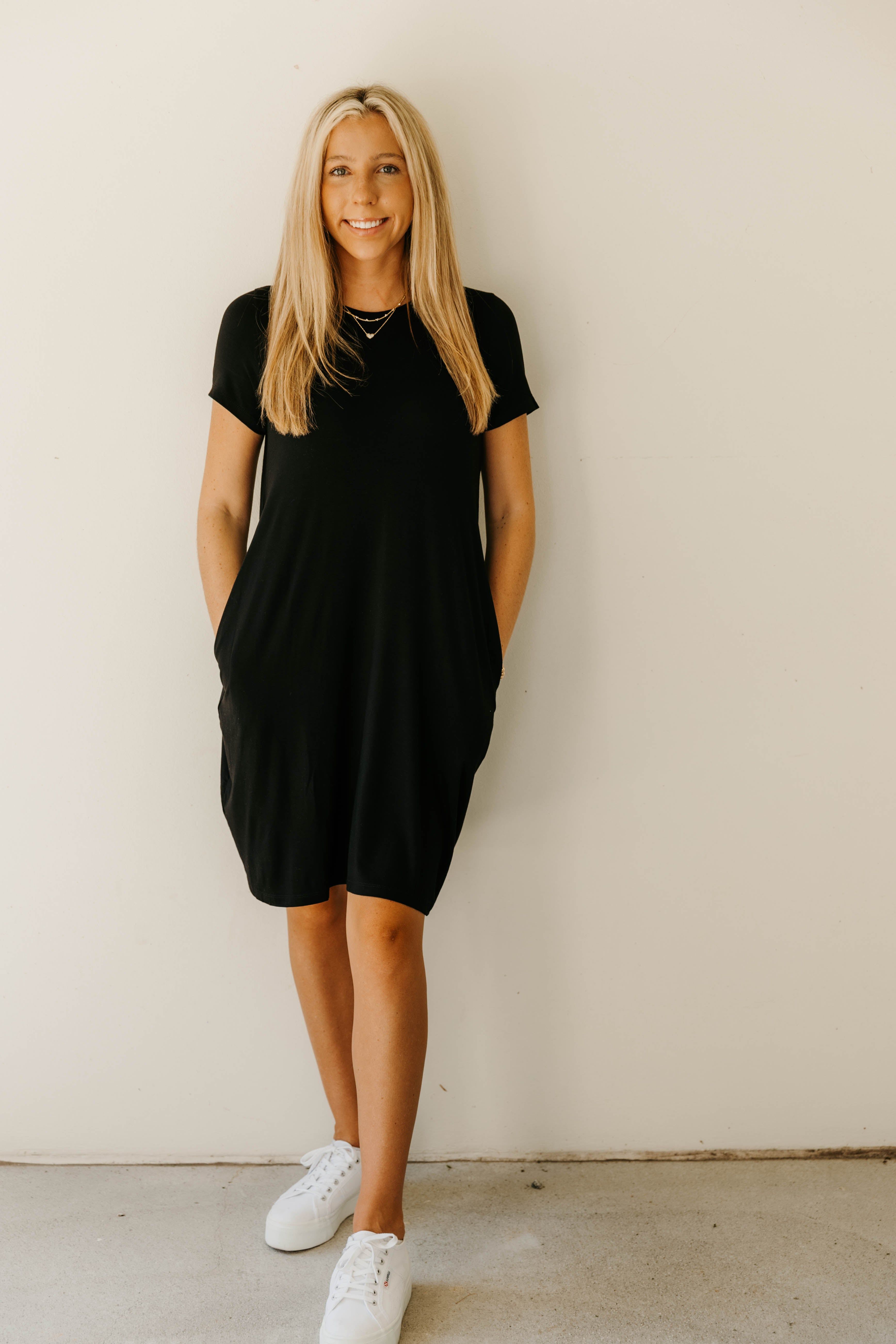 Bamboo Round Neck Tee Dress sold by Treehouse on Main product image thumbnail 3