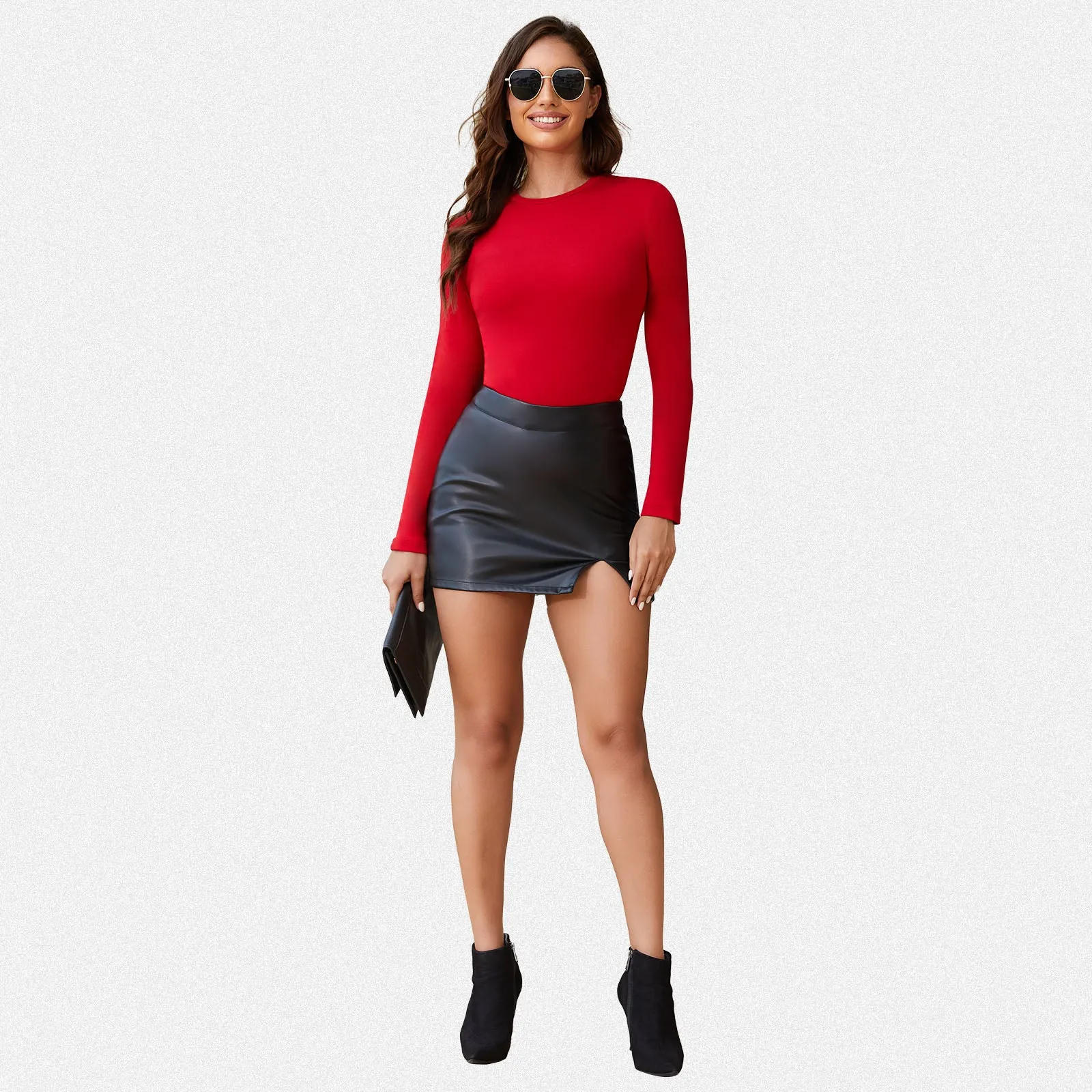 Shaperin Women’s Thermal Long Sleeve High Crew Neck Pullover Top sold by Shaperin product image thumbnail 5