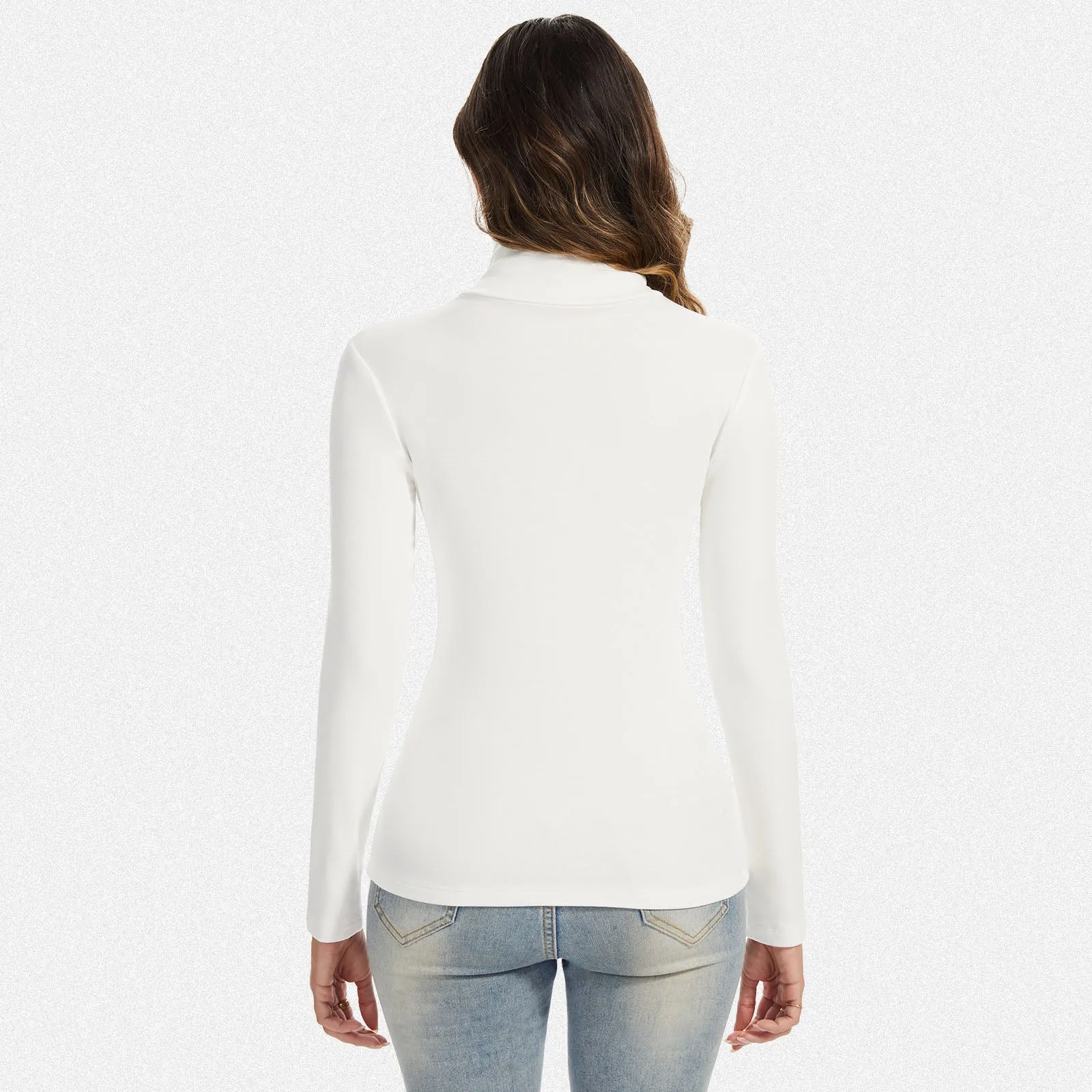 Shaperin Women’s Long Sleeve Fleece Lined Turtleneck Basic Top sold by Shaperin product image thumbnail 5