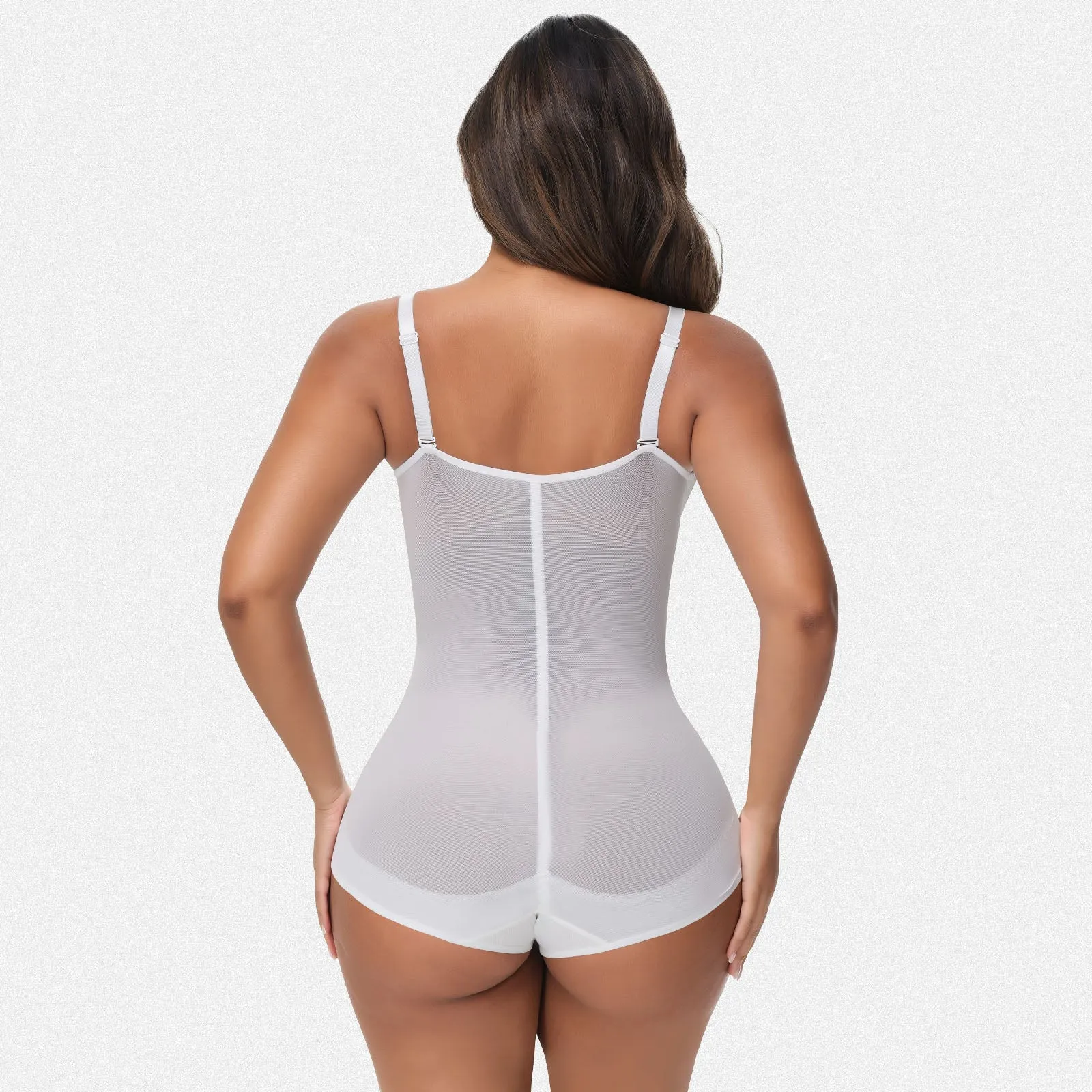 Shaperin Tummy Control Bodysuit Shaper with V Neck & Adjustable Straps sold by Shaperin product image thumbnail 5