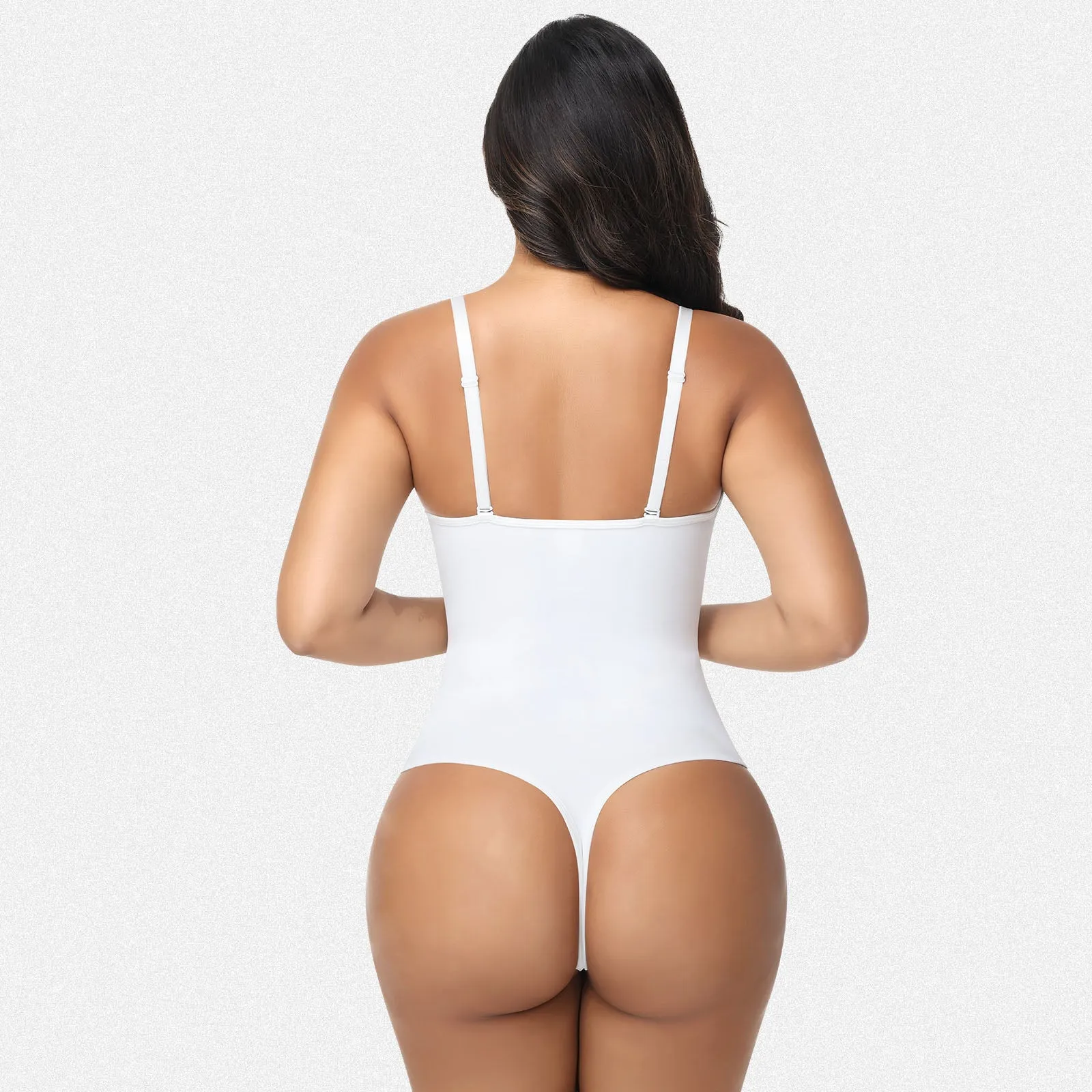 Shaperin Slimming Deep V Plunge Shapewear Tummy Control Thong Bodysuit sold by Shaperin product image thumbnail 5