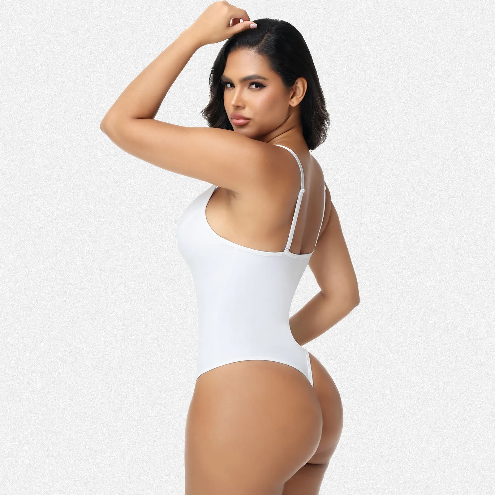 Shaperin Slimming Deep V Plunge Shapewear Tummy Control Thong Bodysuit sold by Shaperin product image thumbnail 3