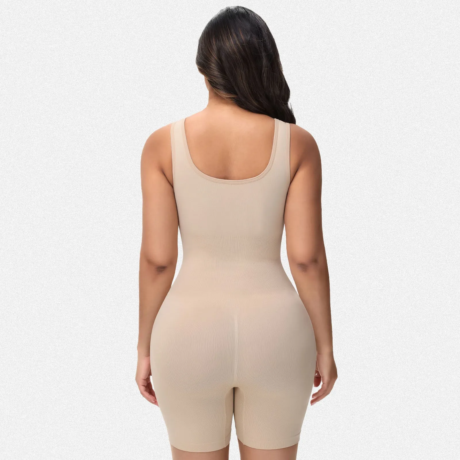 Shaperin Mid Thigh Shapewear Bodysuit with Shoulder Straps sold by Shaperin product image thumbnail 5
